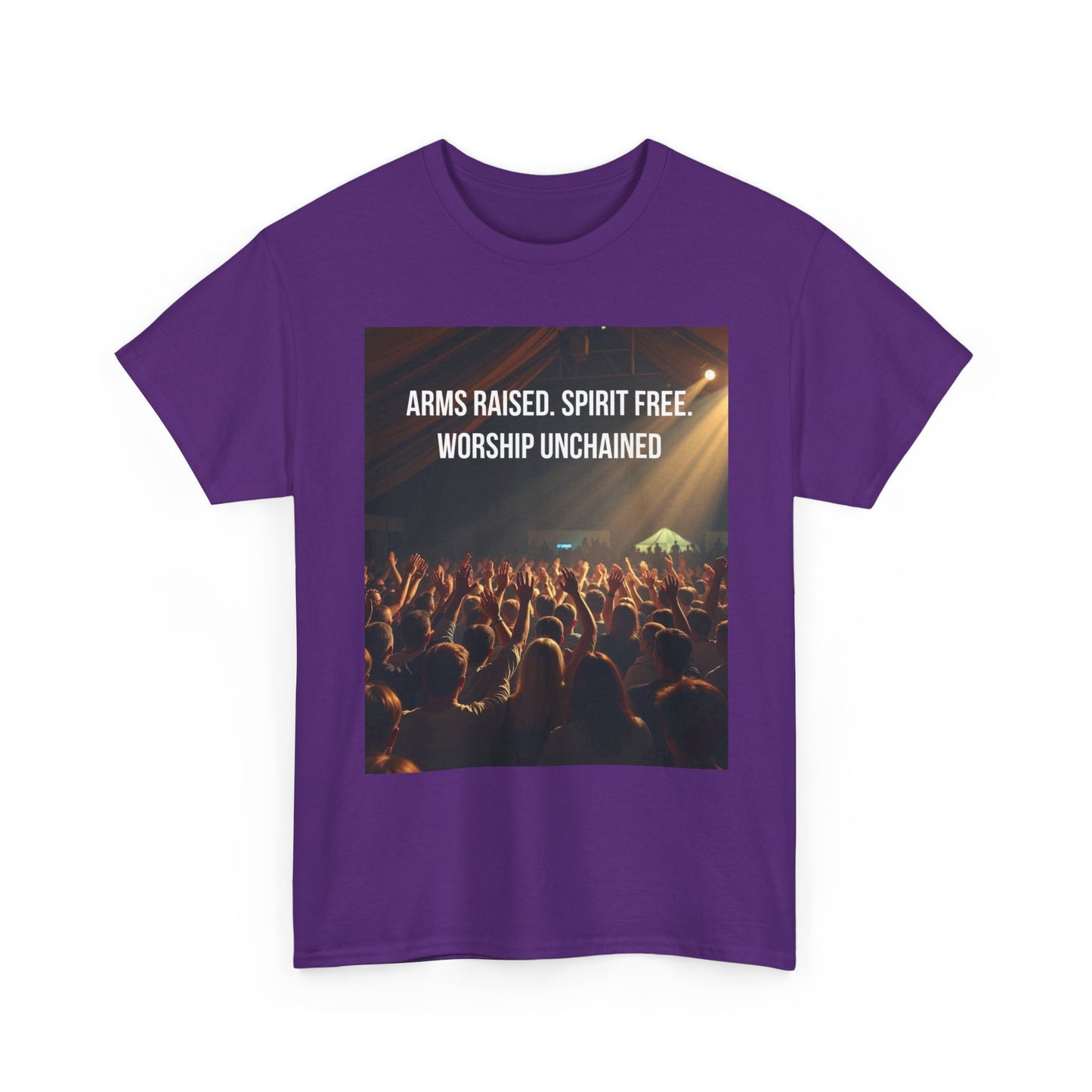 Worship Concert T‑Shirt — "Arms Raised. Spirit Free. Worship Unchained"