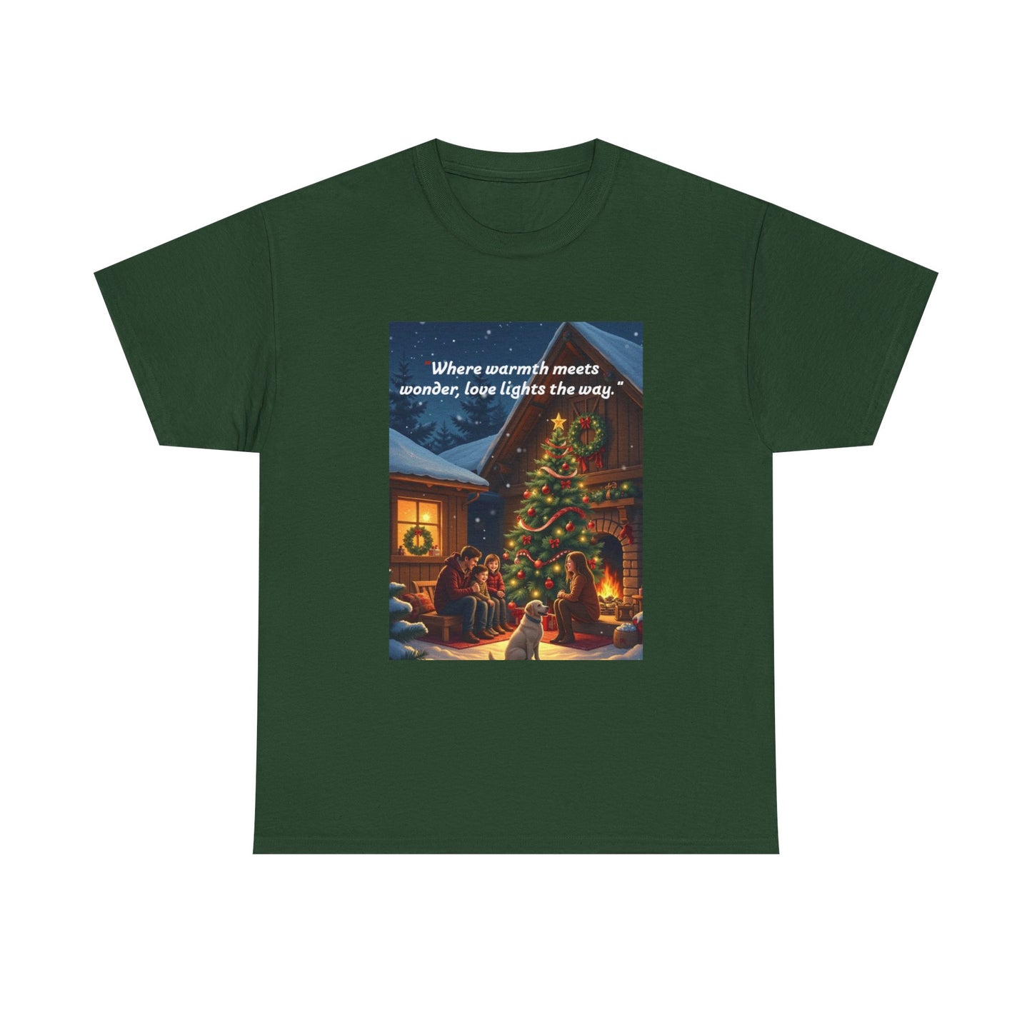Christmas Cozy Tee, Holiday Gift T-Shirt, Unisex Cotton Shirt, Festive Apparel, Merry and Bright Design