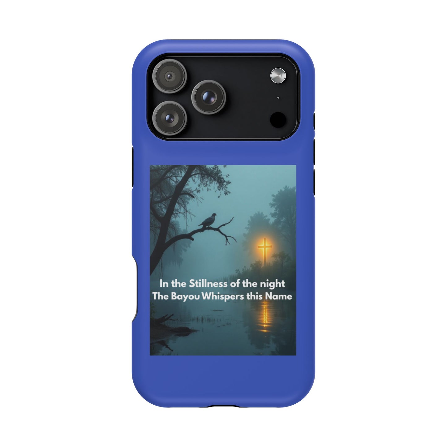 Magnetic Impact-Resistant Phone Case — Bayou Night Scene with Poem