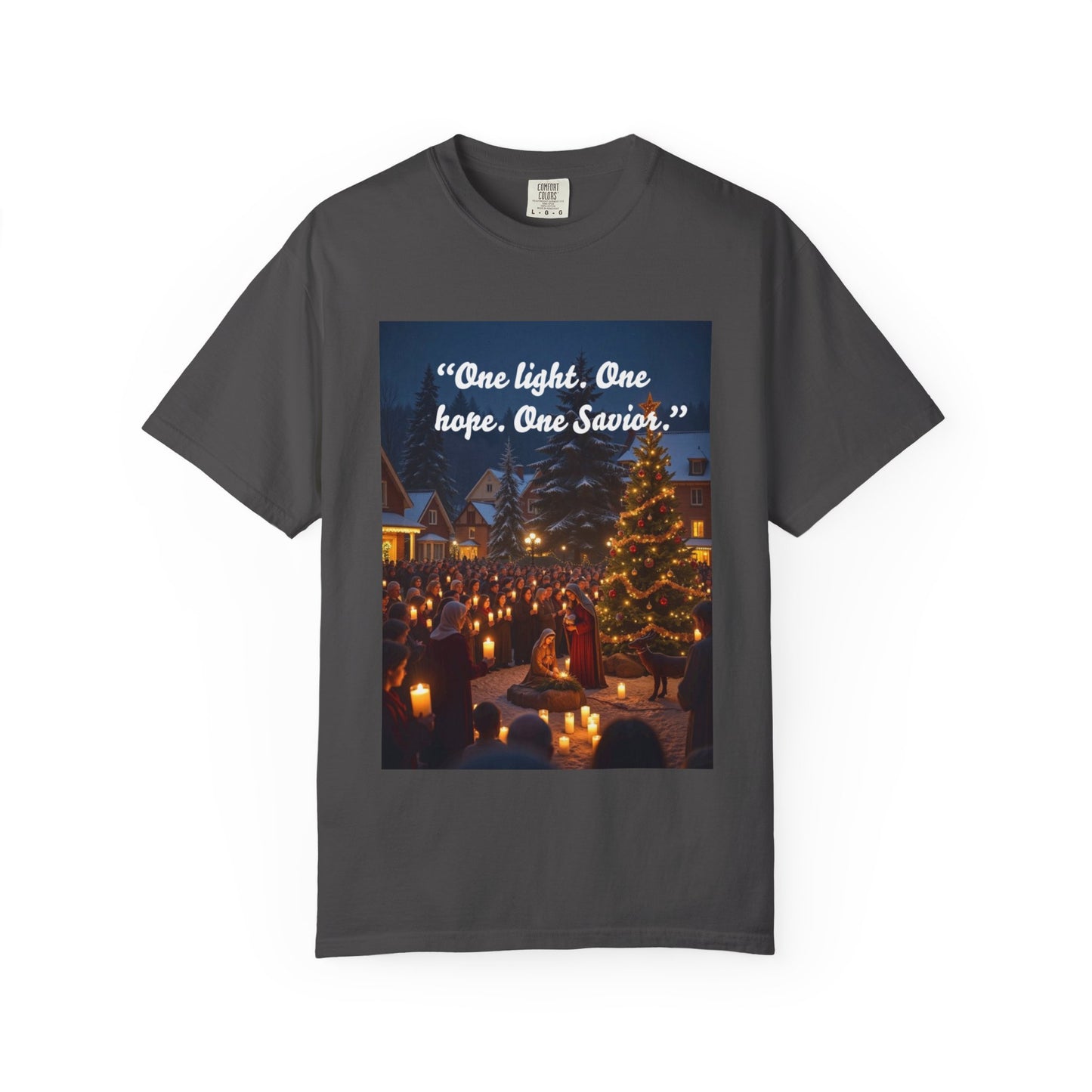 Unisex Garment-Dyed T-shirt with Inspirational Holiday Message, Festive Tee, Gift for Christmas, Family Gatherings, Holiday Celebrations