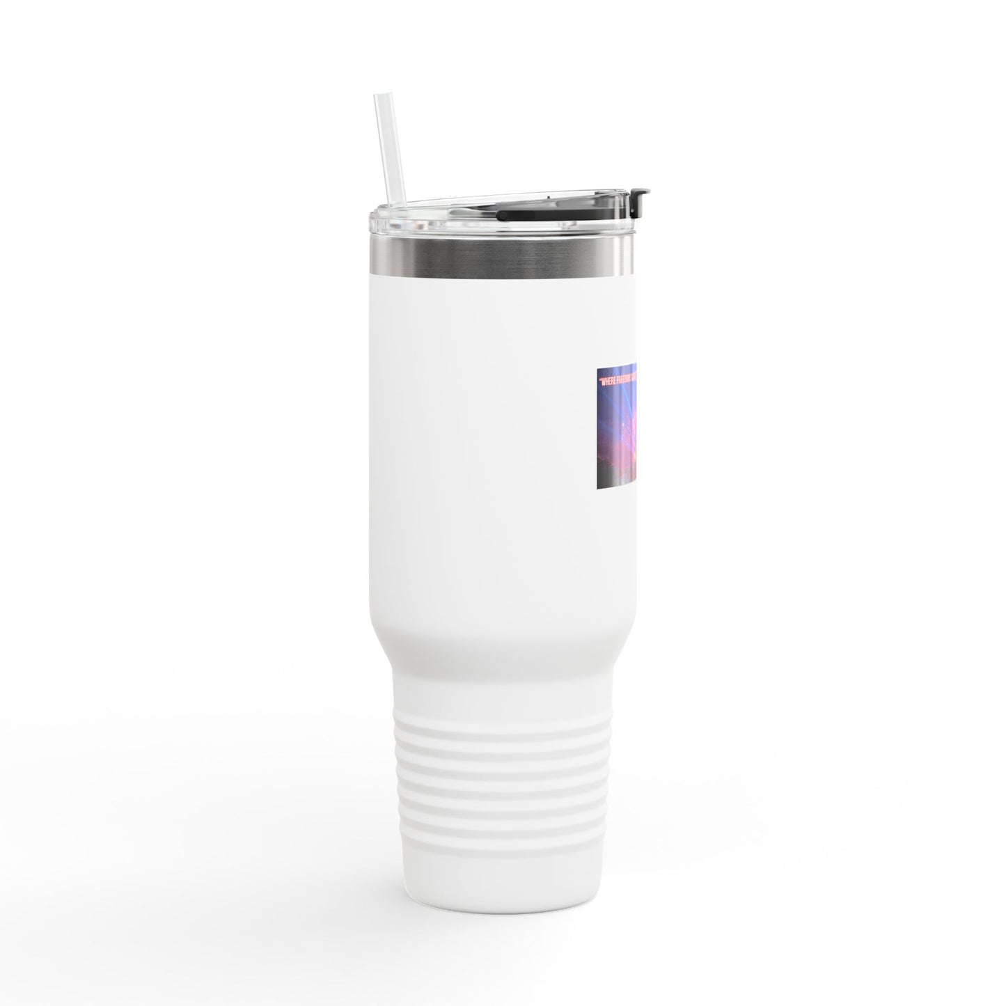 40oz Insulated Travel Mug — Capitol Nightlight Skyline Design