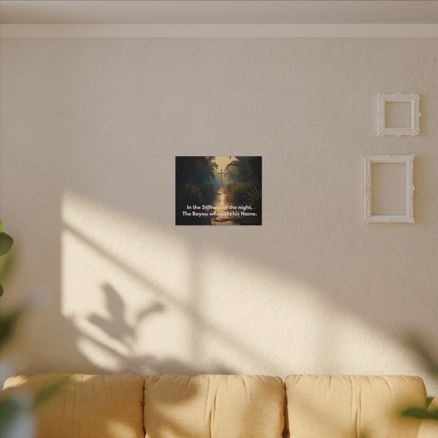 Bayou Quiet Canvas Wall Art — "In the Stillness of the night, The Bayou whispers his Name."