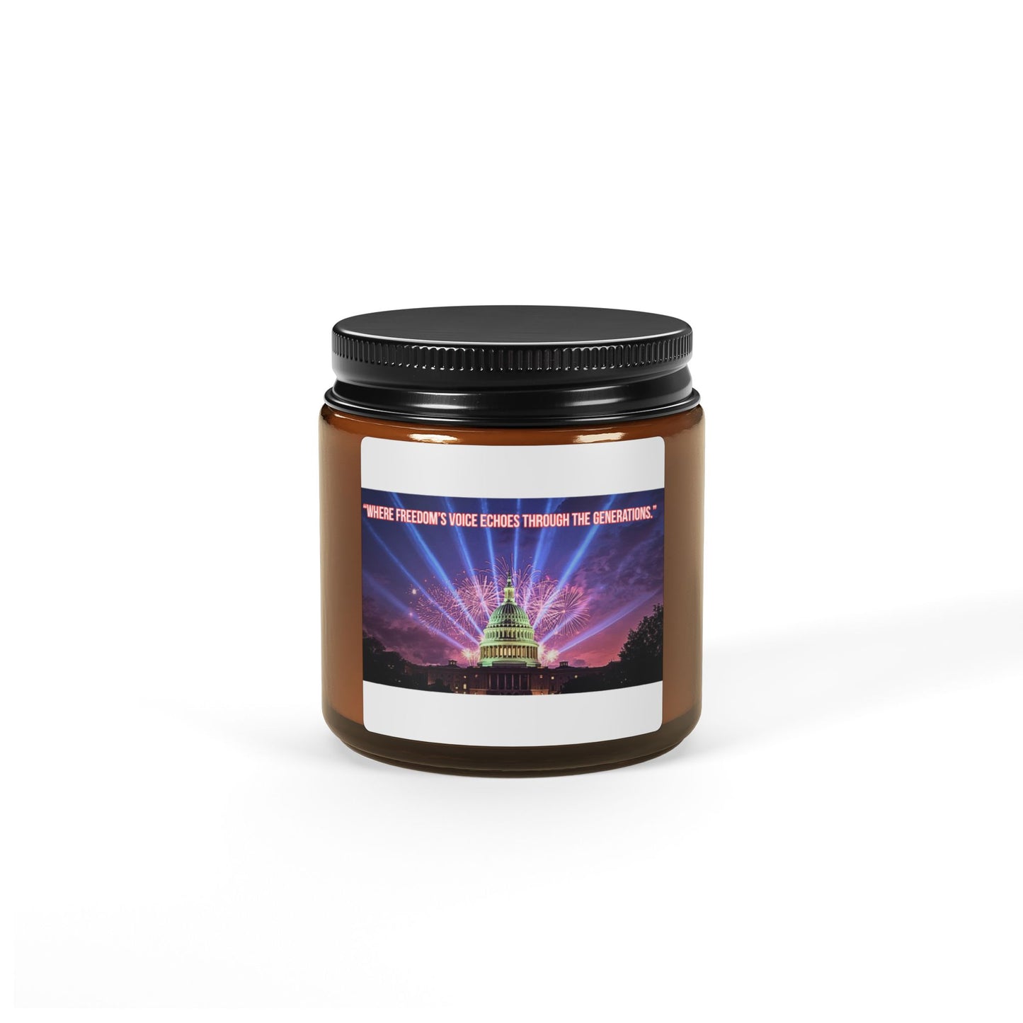 Capitol Lights Soy Candle — Amber Jar Scented Candle (Multi-Size)