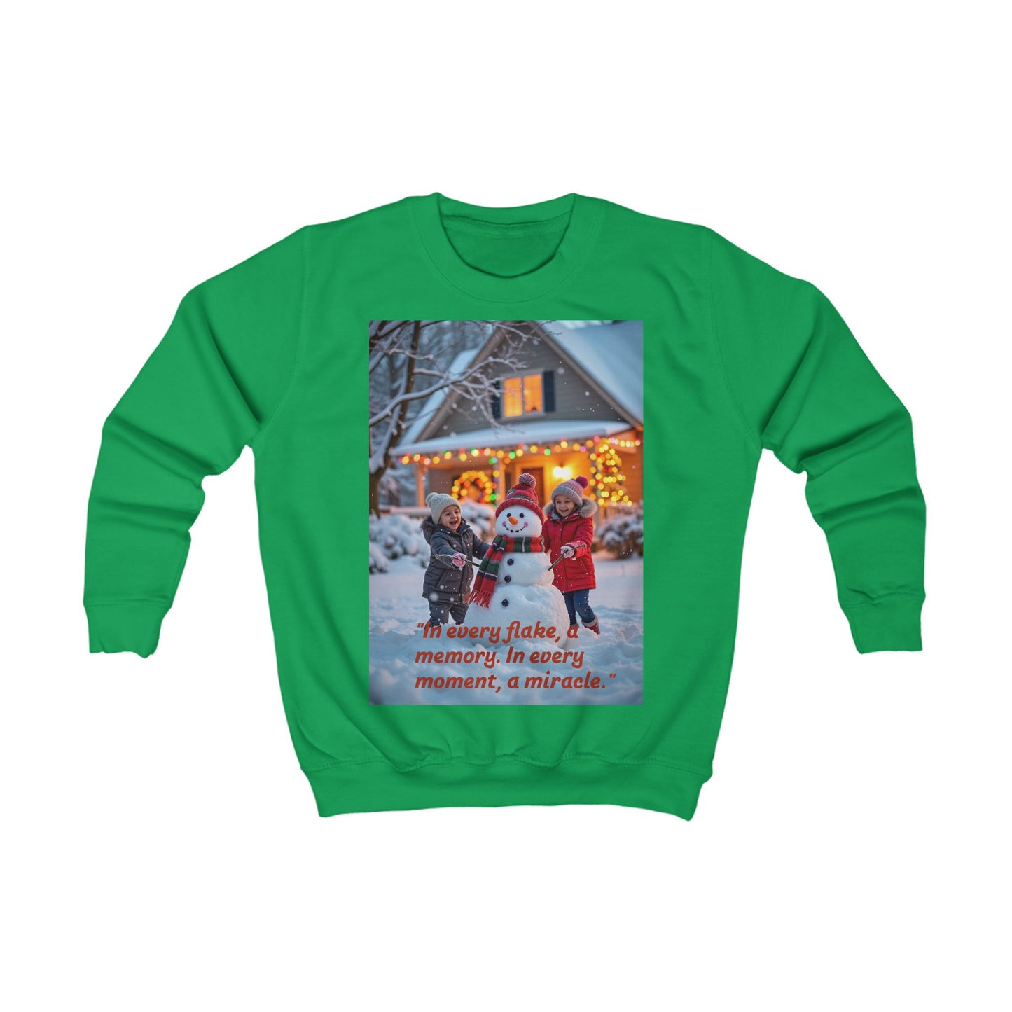 Kids Christmas Sweatshirt, Cozy Winter Hoodie for Children, Perfect Holiday Gift, Snowman Design, Fun Festive Wear 69