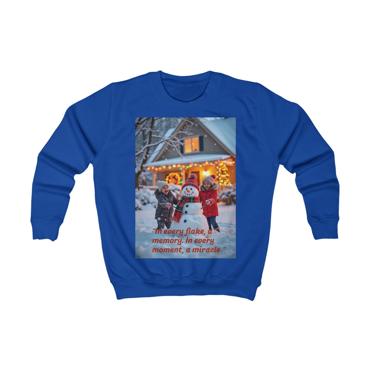 Kids Christmas Sweatshirt, Cozy Winter Hoodie for Children, Perfect Holiday Gift, Snowman Design, Fun Festive Wear 69