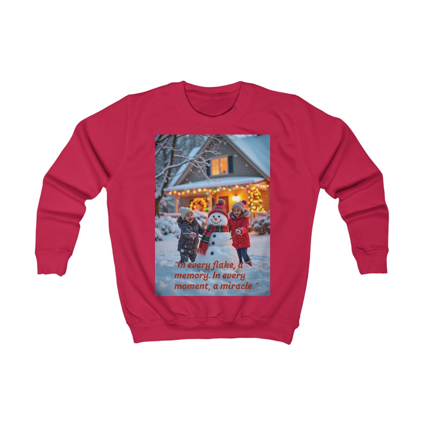 Kids Christmas Sweatshirt, Cozy Winter Hoodie for Children, Perfect Holiday Gift, Snowman Design, Fun Festive Wear 69