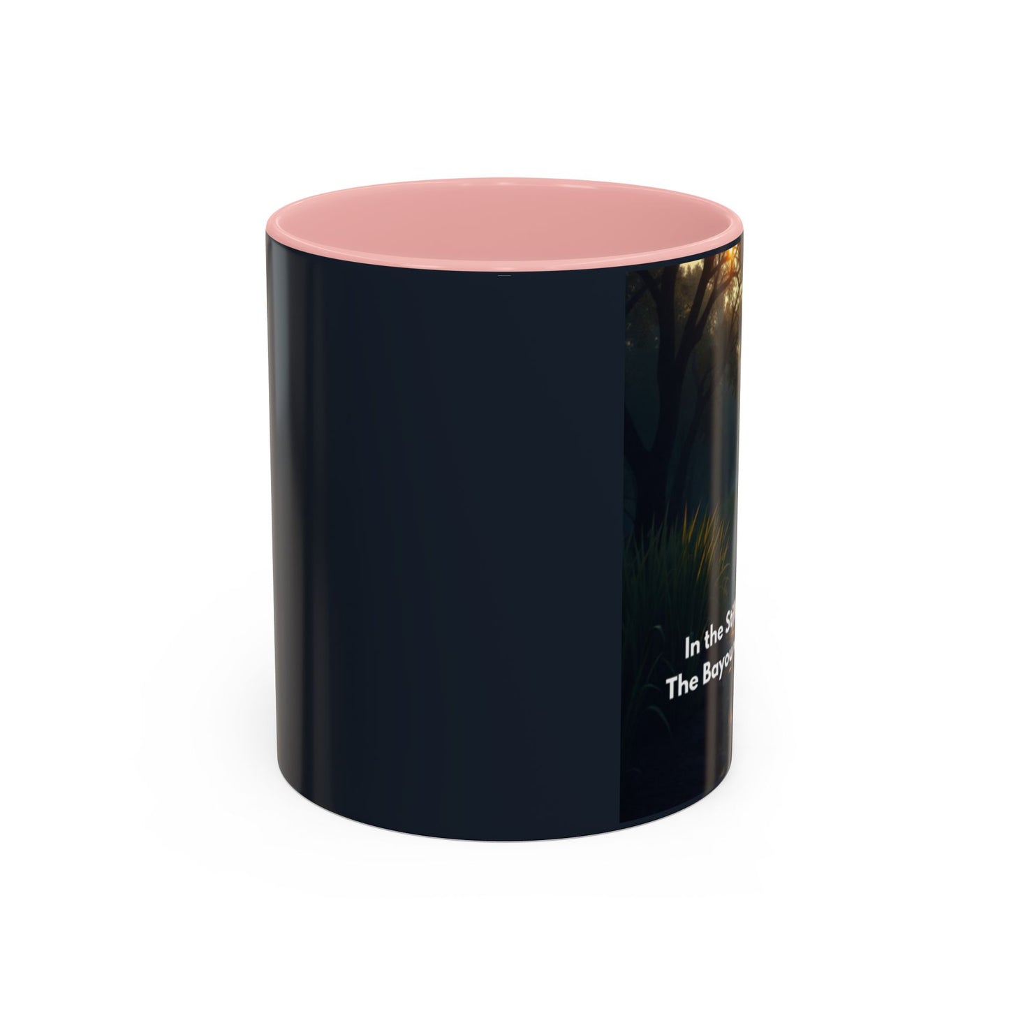 Bayou Night Coffee Mug — 'In the Stillness of the Night, The Bayou Whispers His Name' Accent Mug