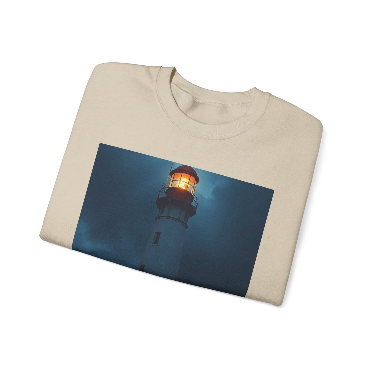 Lighthouse Crewneck Sweatshirt – "Lighting the Way Home to Safety"