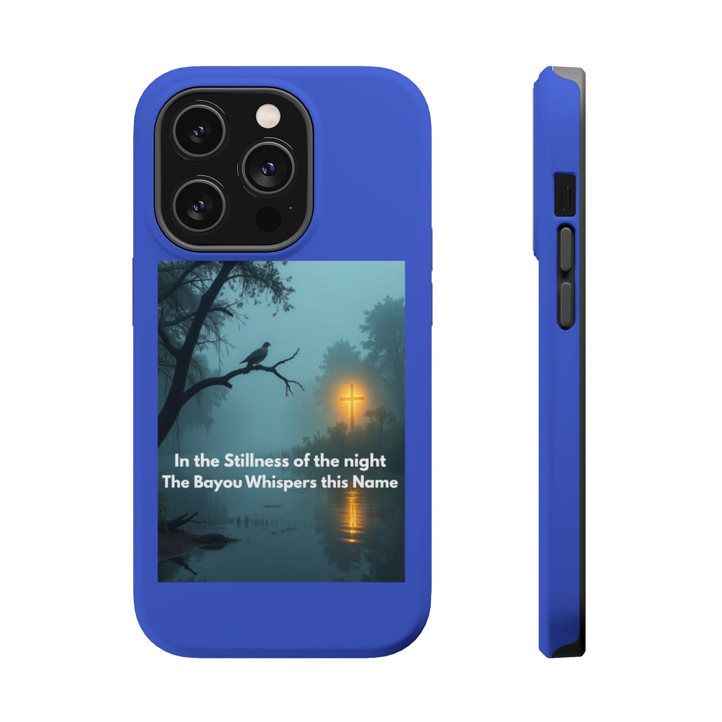 Magnetic Impact-Resistant Phone Case — Bayou Night Scene with Poem