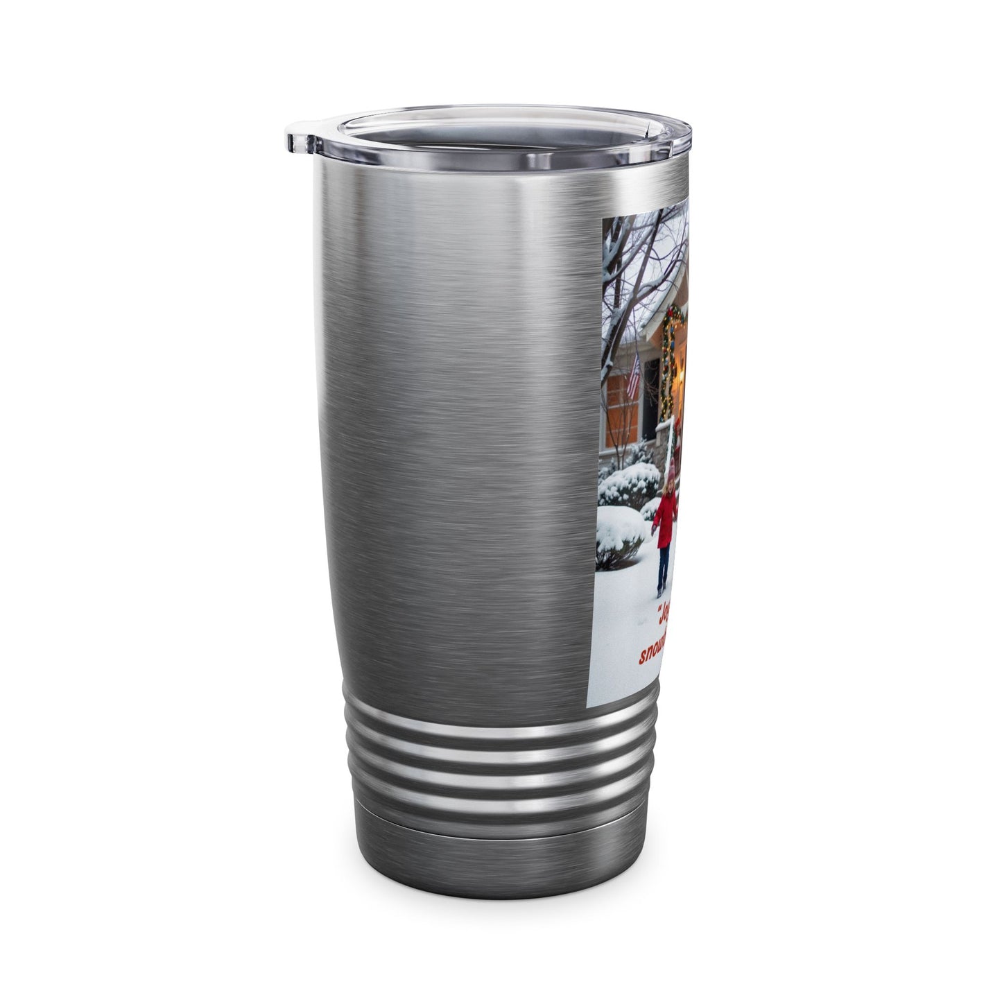 Joyful Holiday Tumbler, 20oz - Perfect for Christmas, Family Gatherings, Personalized Gifts, Winter Celebrations, Cozy Moments  320
