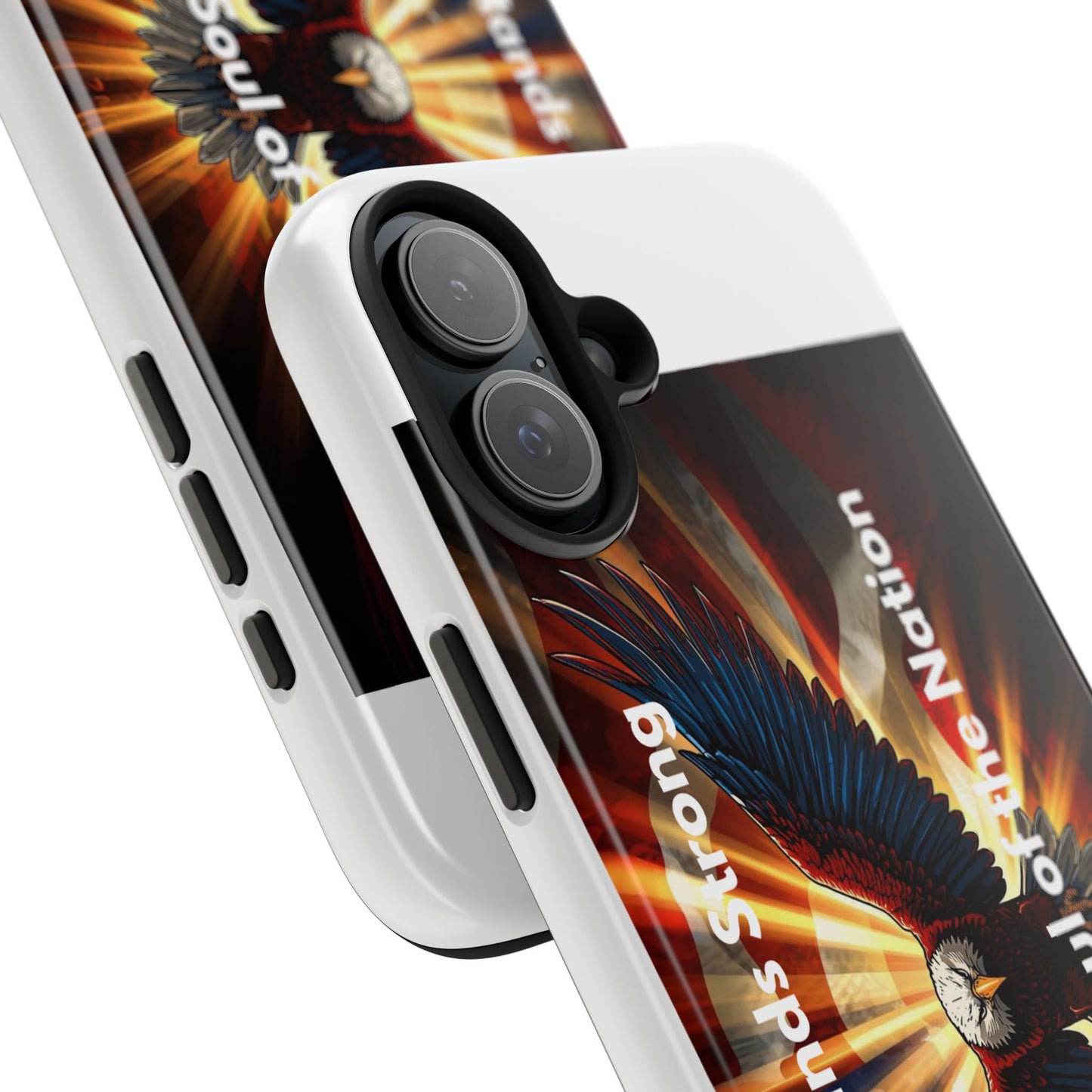 Patriotic Eagle Tough Phone Case — “Freedom Is Soul of the Nation”