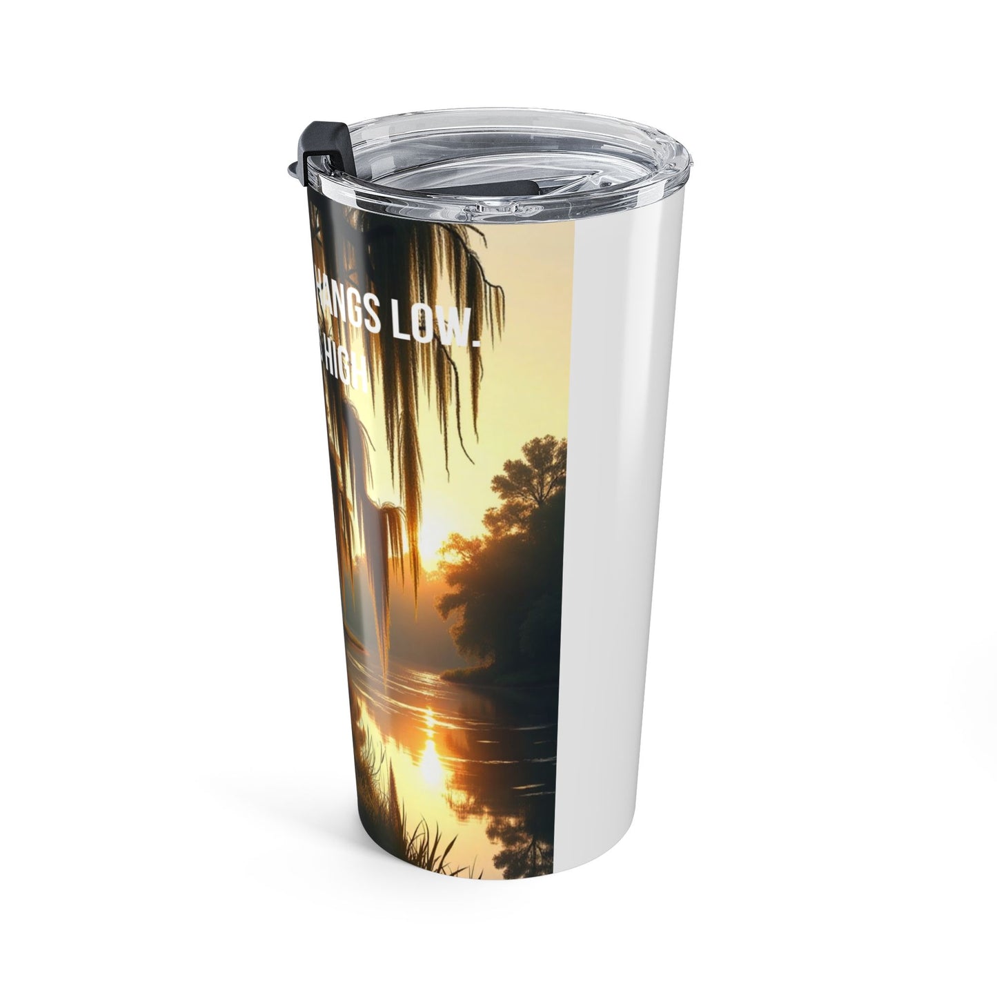 20oz Faith-Inspired Scenic Tumbler — Mossy Spanish Moss Sunset Walk