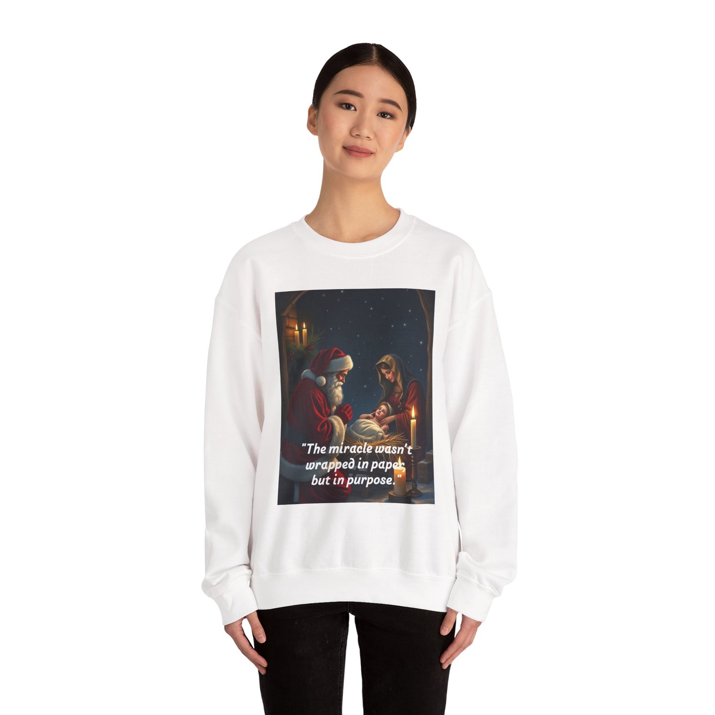Cozy Holiday Sweatshirt with Heartwarming Quote 90