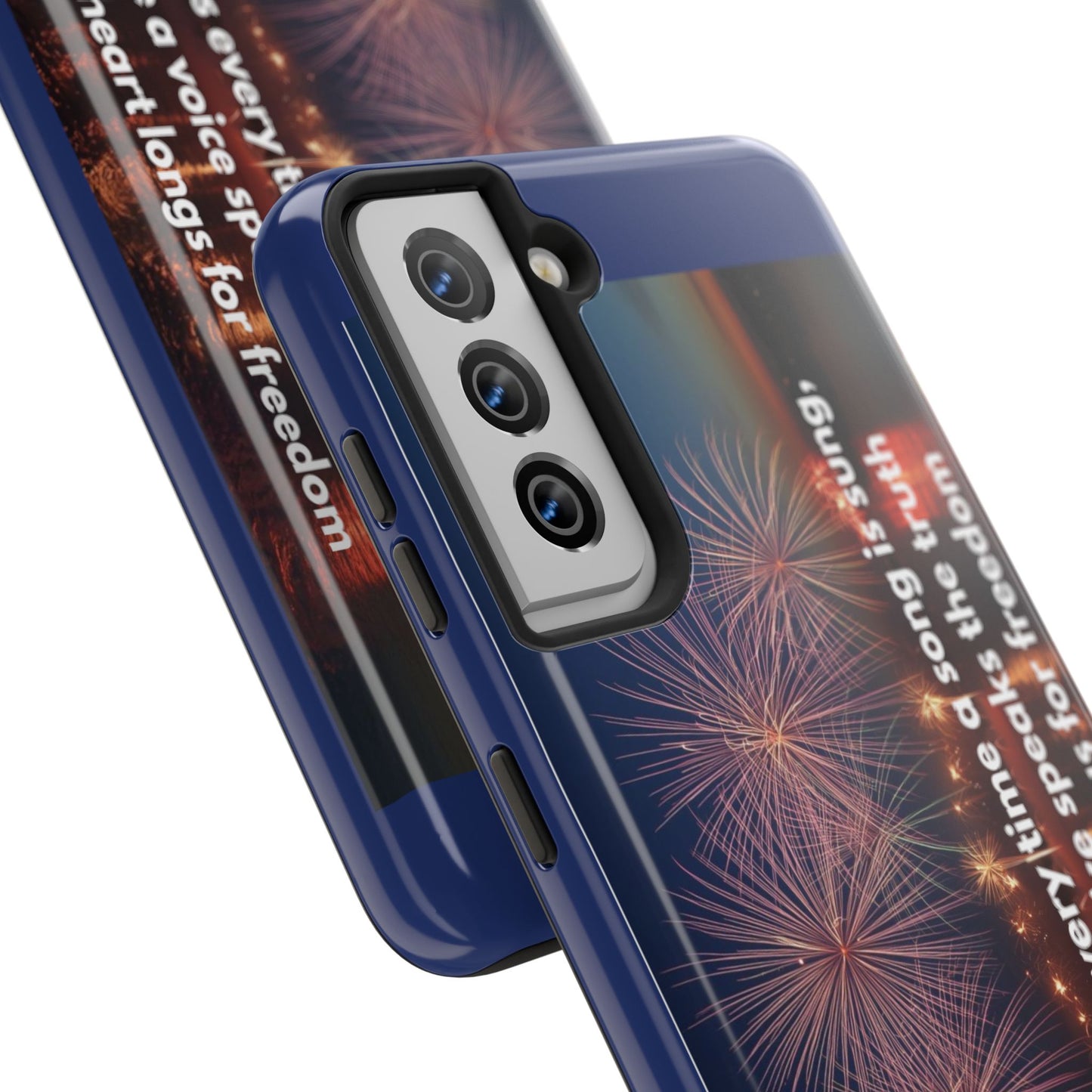 Fireworks Freedom Tough Phone Case — Patriotic 4th of July Quote Case