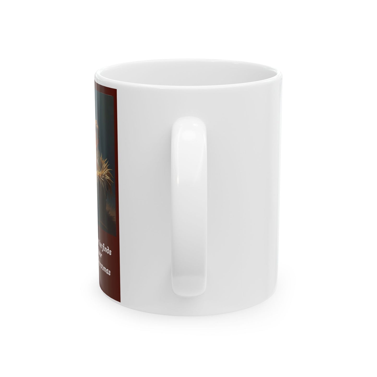 Christmas Peaceful Moments Mug, Cute Kid and Dog Design, Holiday Gift for Friends, Religious Mug, Cozy Winter Coffee Cup