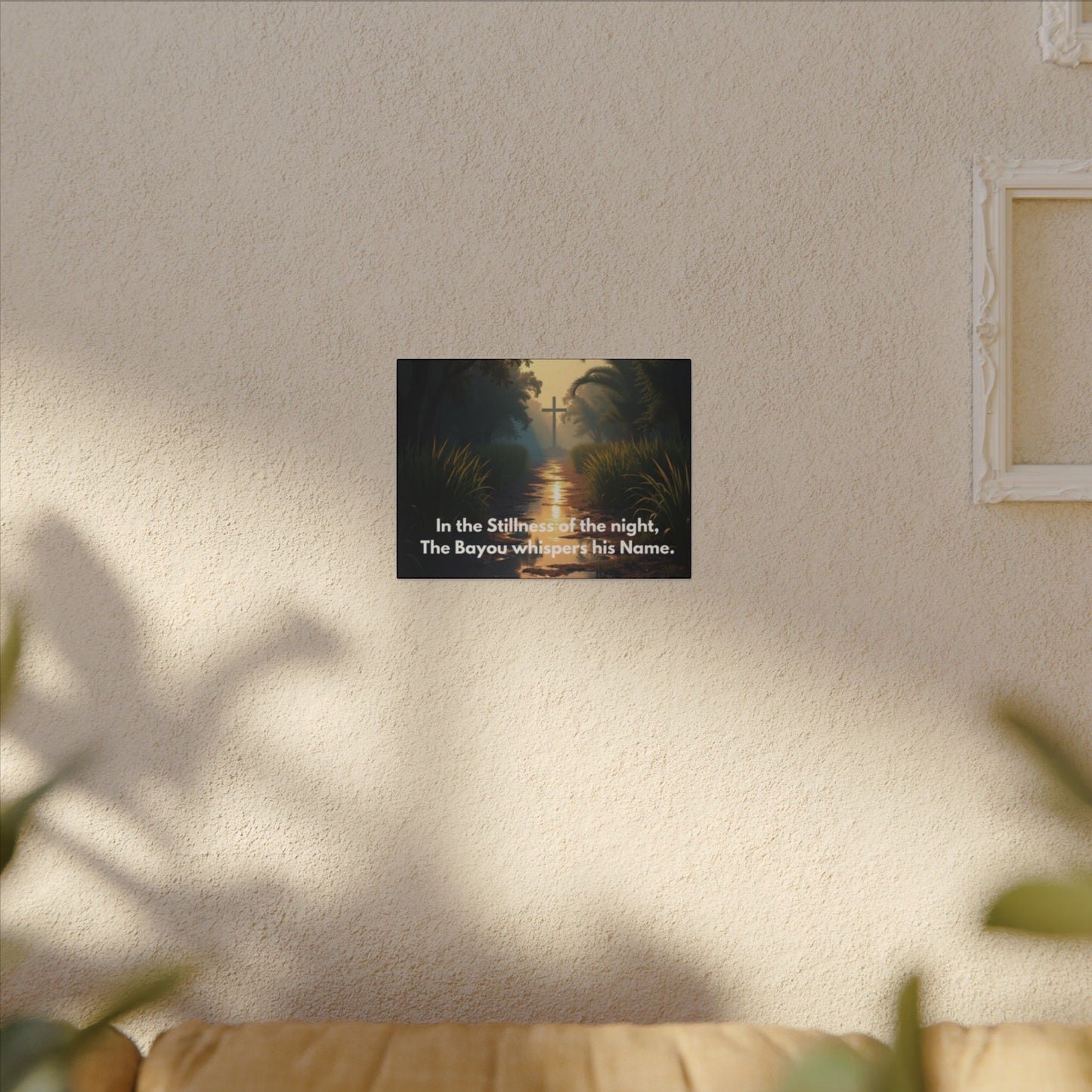 Bayou Quiet Canvas Wall Art — "In the Stillness of the night, The Bayou whispers his Name."