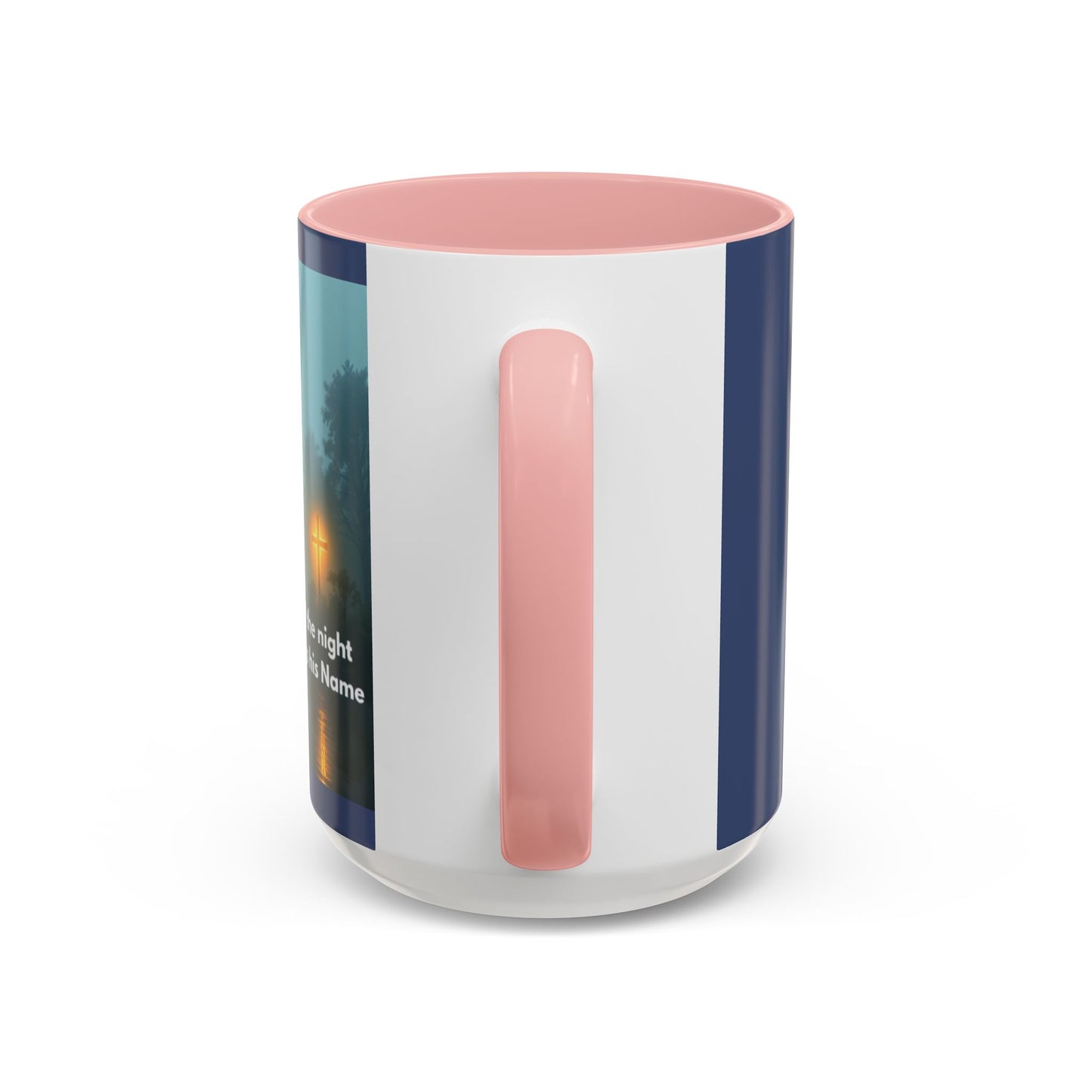 Coffee Mug — Bayou Night Scene with Cross & Quote (In the stillness of the night...)