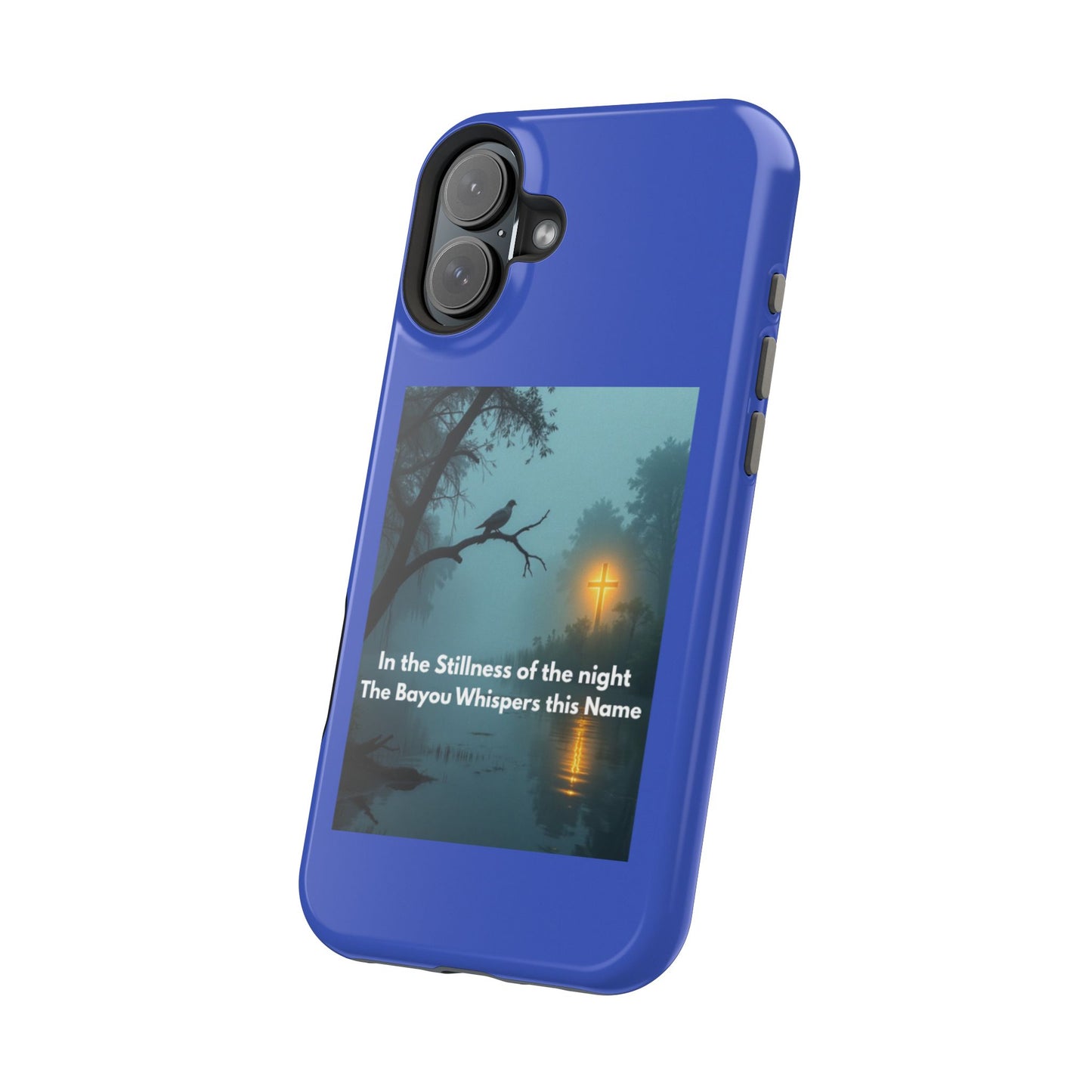 Magnetic Impact-Resistant Phone Case — Bayou Night Scene with Poem