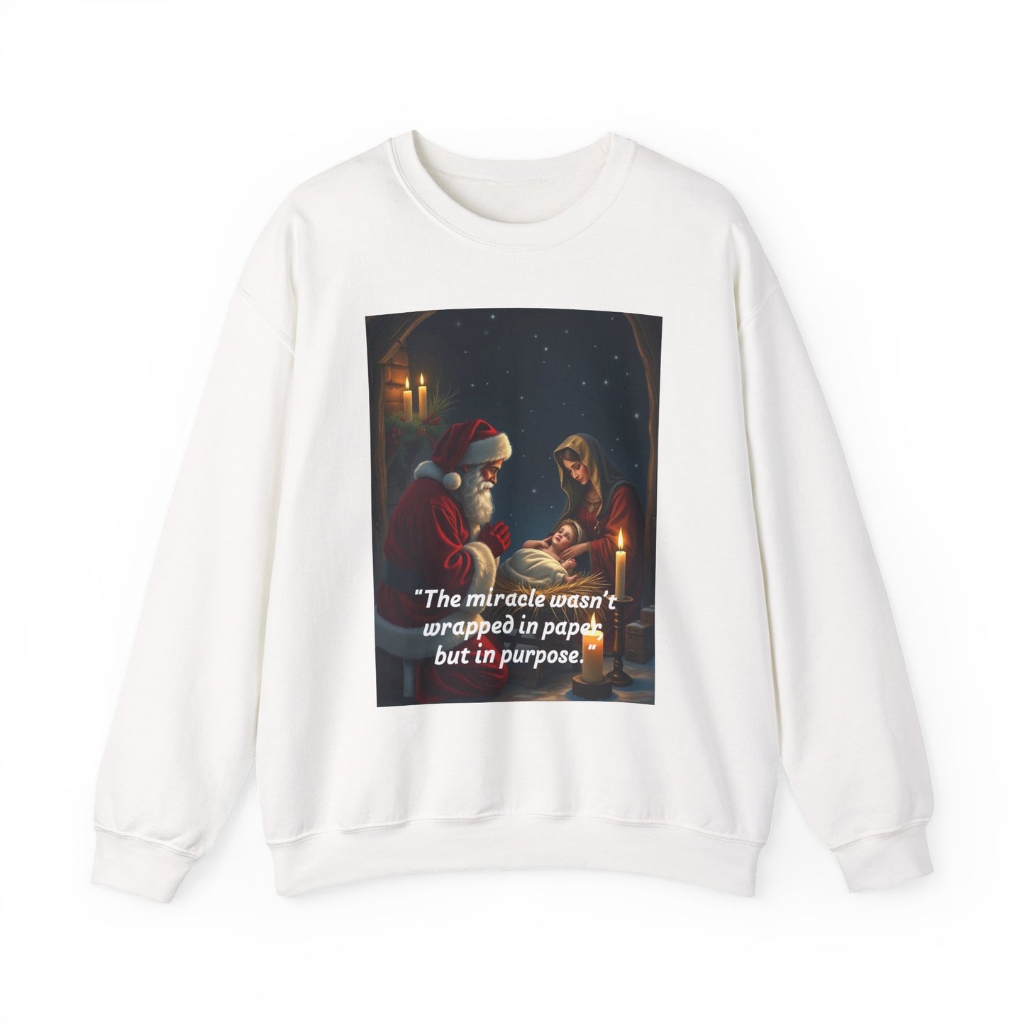 Christmas Quote Cozy Sweatshirt, Santa Sweatshirt, Holiday Gift, Unisex Sweatshirt, Festive Crewneck