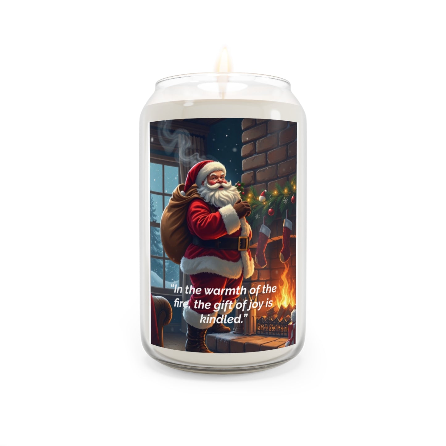 In the warmth of the fire, the gift of joy is kindled