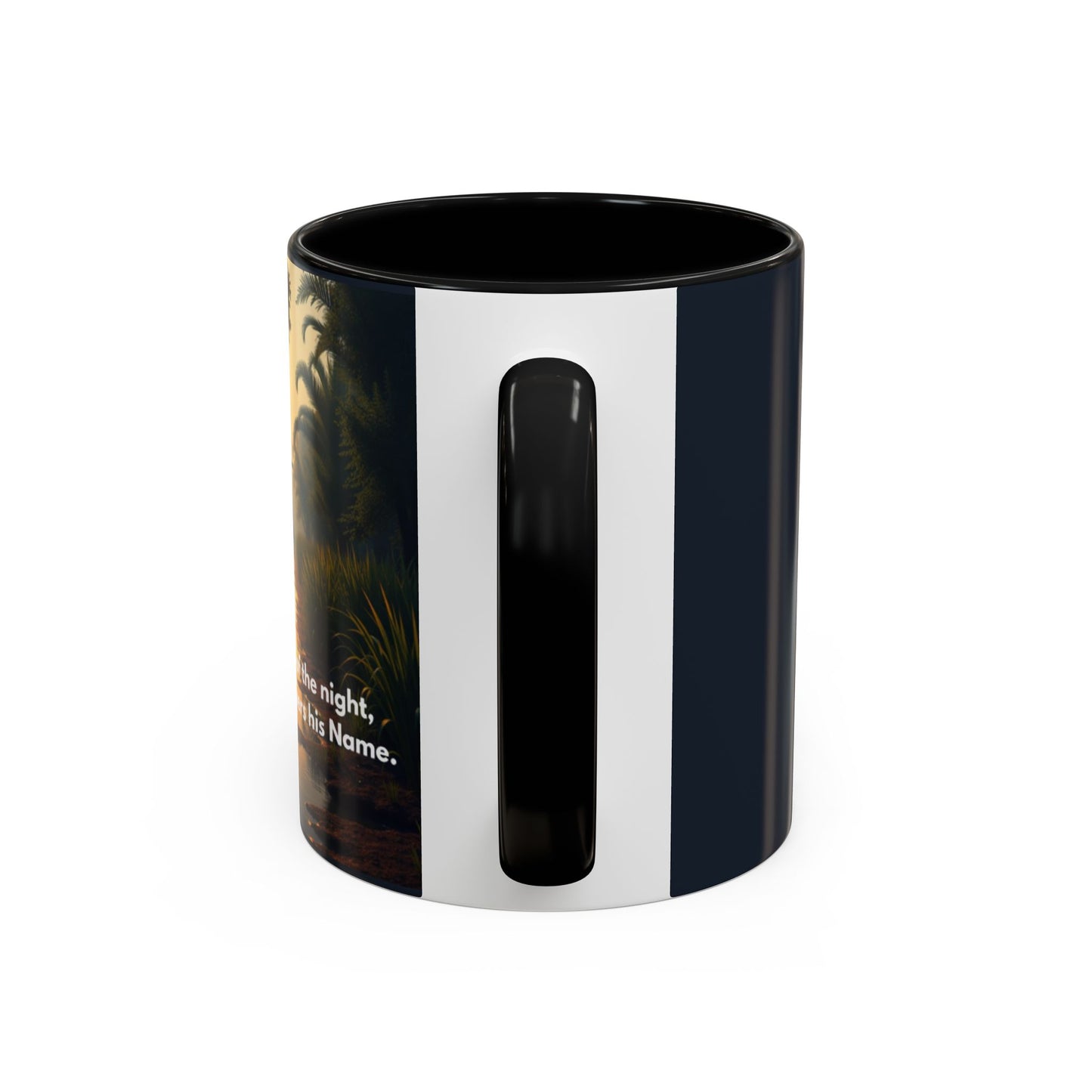 Bayou Night Coffee Mug — 'In the Stillness of the Night, The Bayou Whispers His Name' Accent Mug