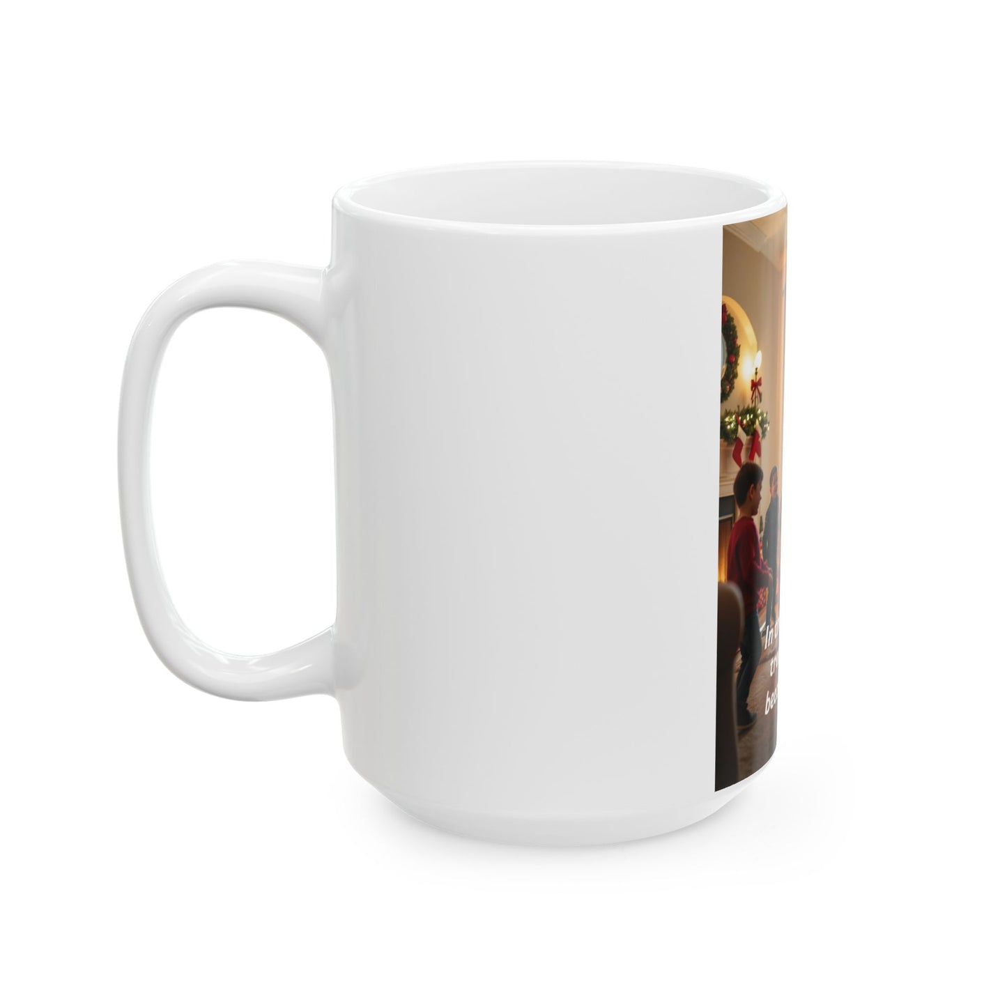 Christmas Joy Ceramic Mug - Festive Holiday Coffee Cup, Gift for Friends & Family, Heartwarming Decor, 11oz & 15oz Options 140