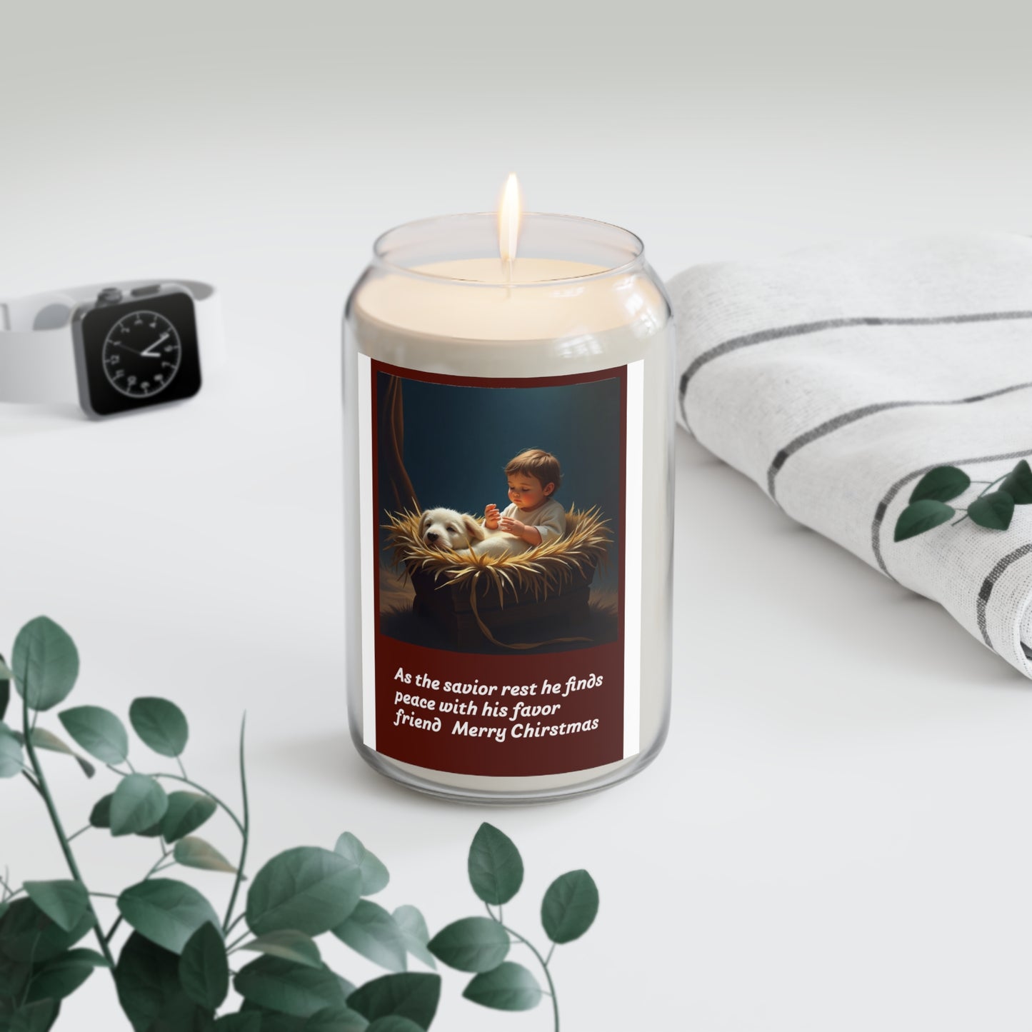 Scented Soy Candle - Christmas Peace with Friends, Holiday Gift, Home Decor, Eco-Friendly, Aromatherapy 172