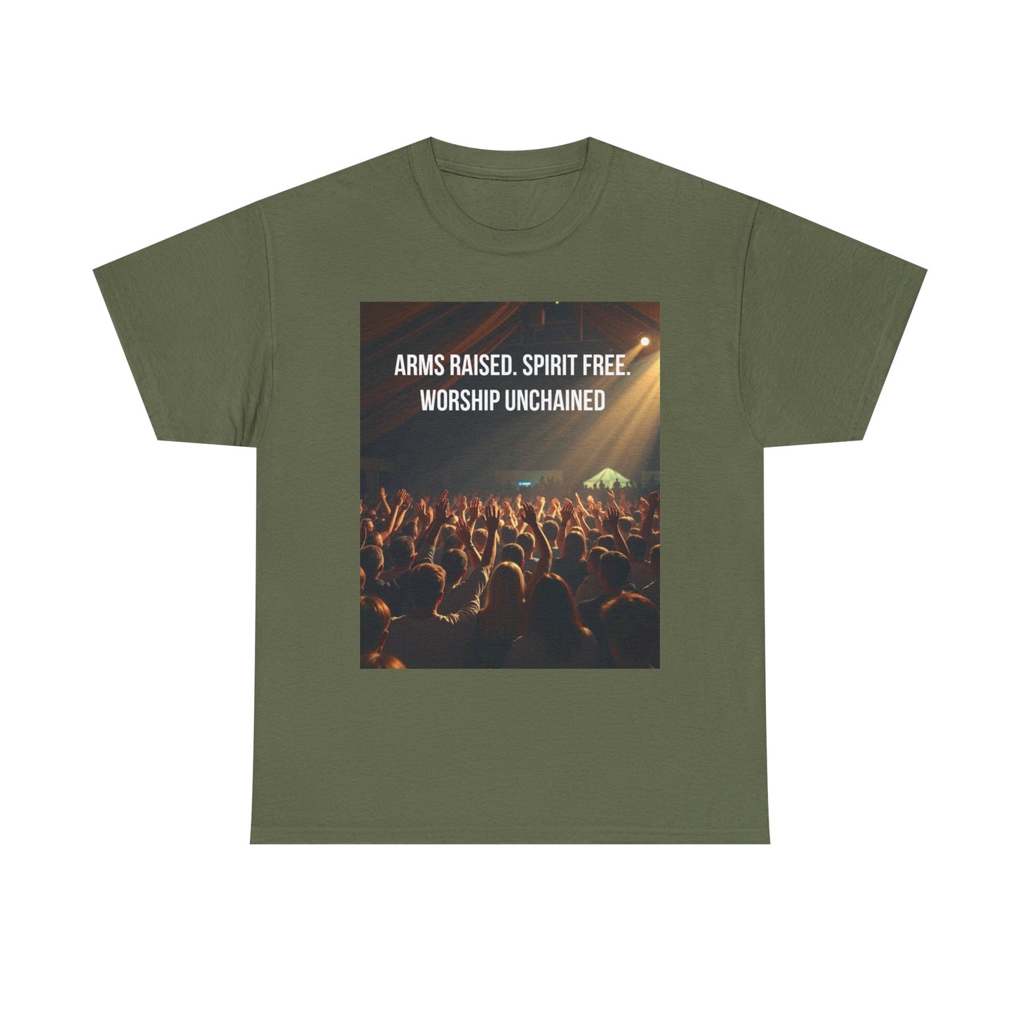 Worship Concert T‑Shirt — "Arms Raised. Spirit Free. Worship Unchained"