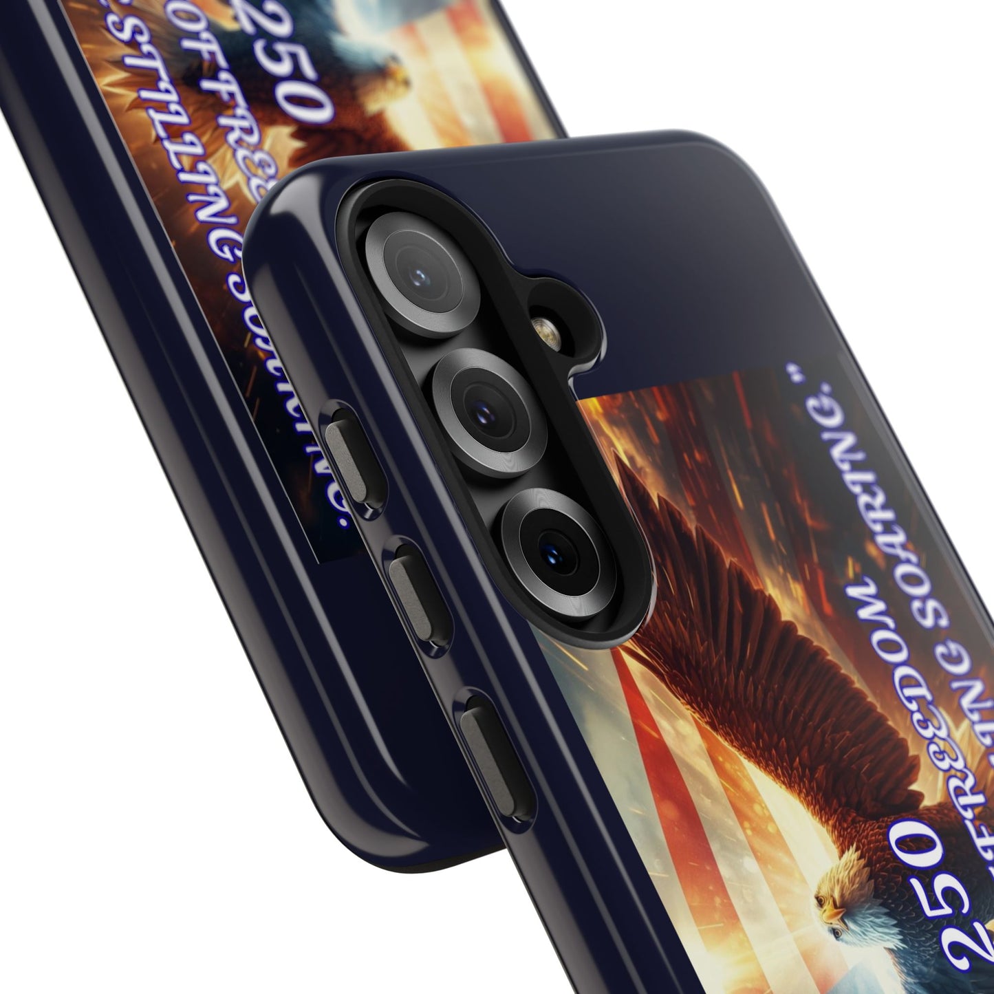 Patriotic Eagle Phone Case — "250 Years of Freedom" Durable Protective Case