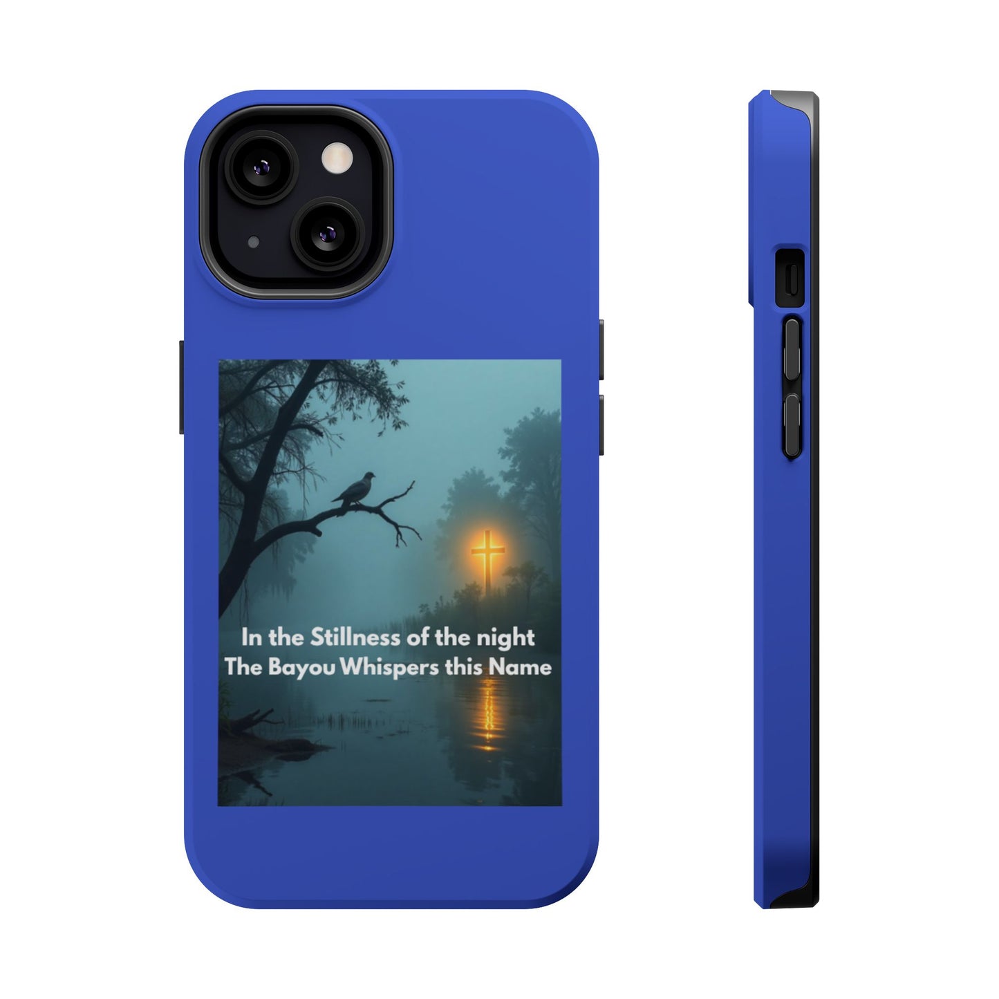 Magnetic Impact-Resistant Phone Case — Bayou Night Scene with Poem