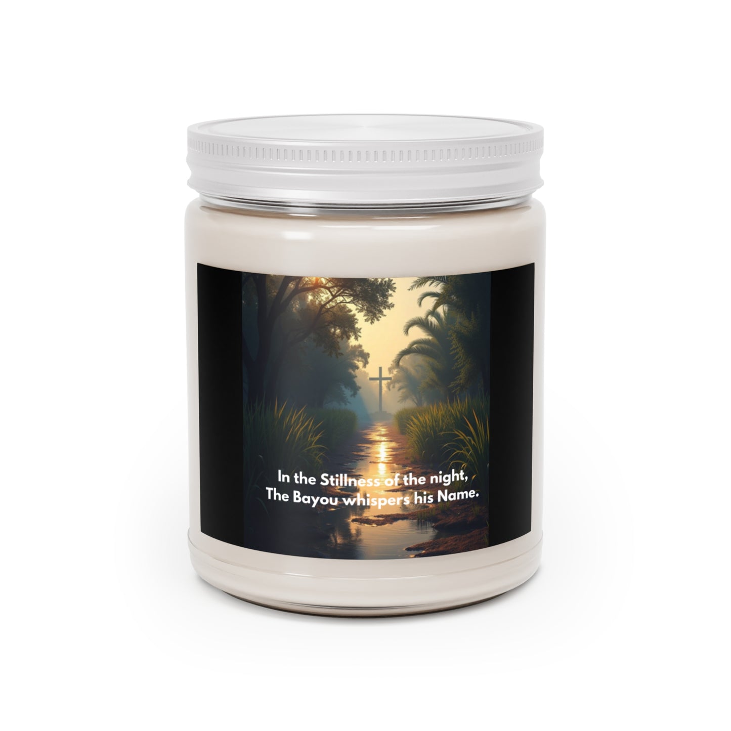 Bayou Night Scented Soy Candle — 9oz Jar (White Lid)