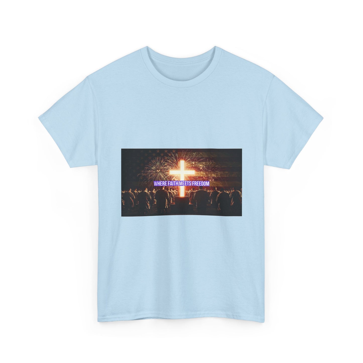 Christian Concert T-Shirt – 'Jesus Is My Confidence' Cross Graphic Tee
