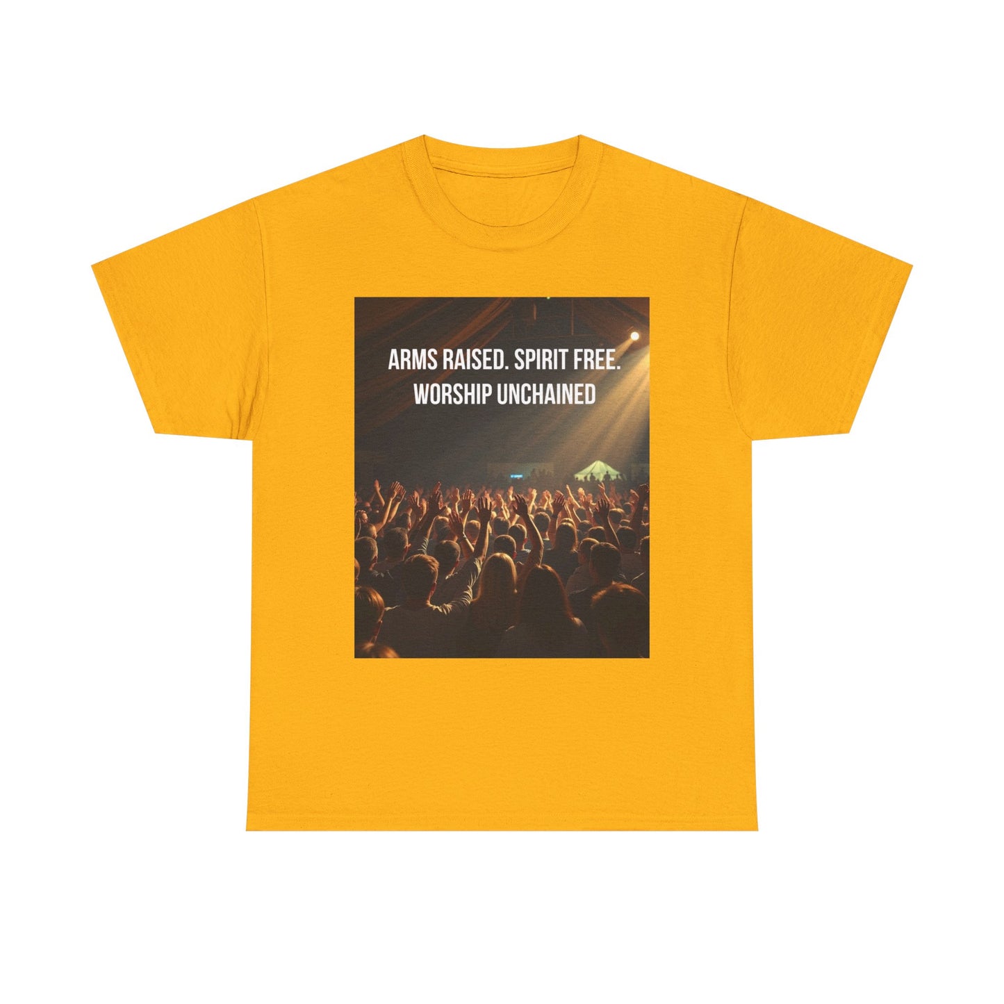 Worship Concert T‑Shirt — "Arms Raised. Spirit Free. Worship Unchained"