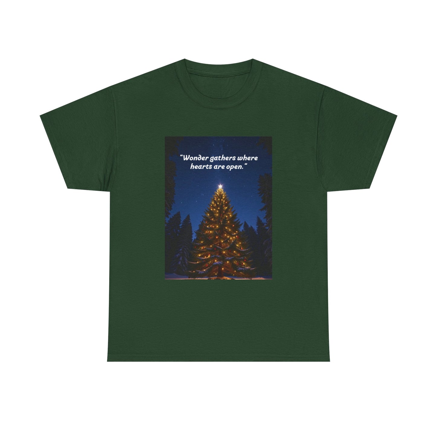 Holiday Spirit Unisex Tee - "Wonder gathers where hearts are open" - Perfect for Christmas, Gift, Cozy Wear, Casual Outfit, Family [...]
