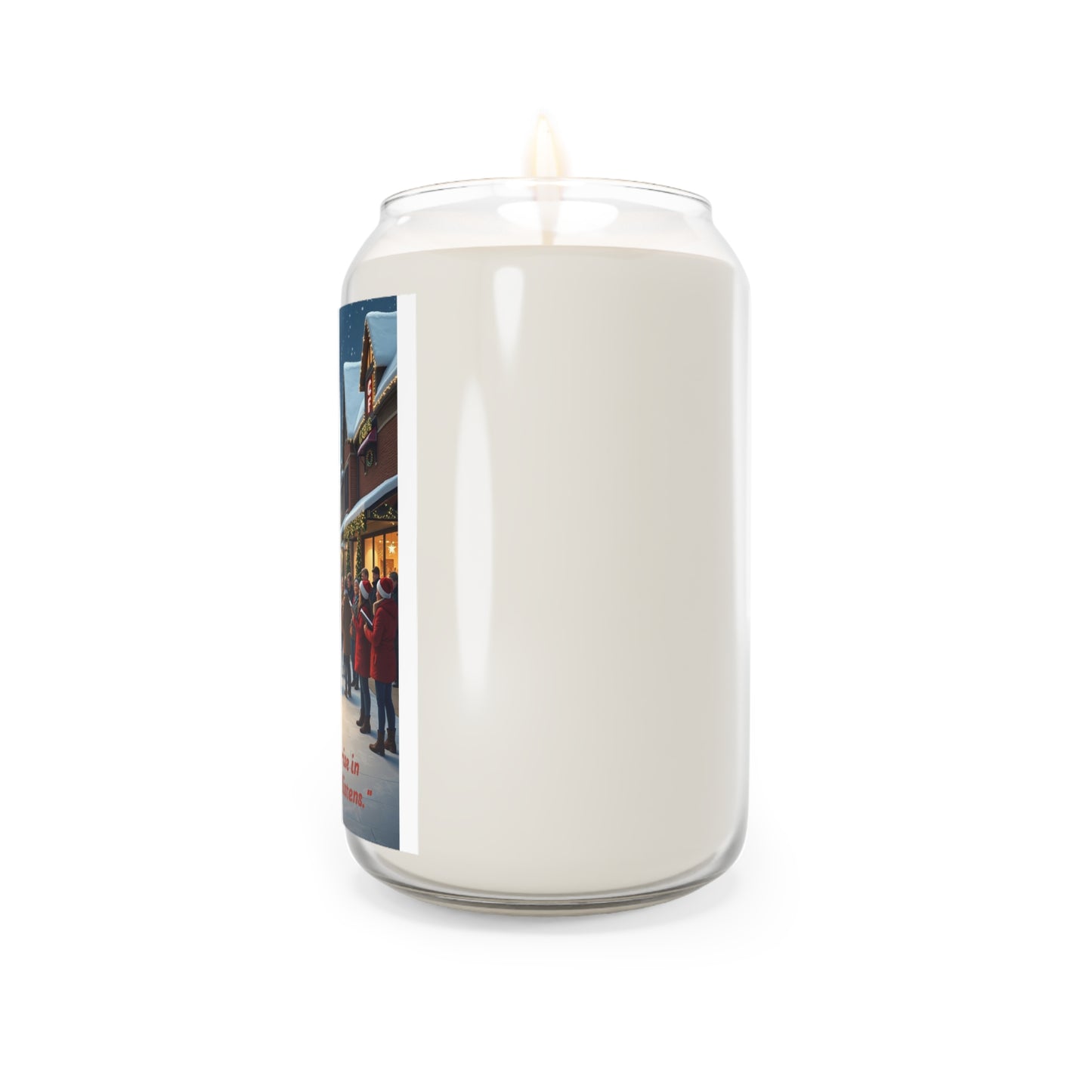 Festive Scented Candle, Holiday Decor, Christmas Gift, Aromatherapy Candle, Home Fragrance, Candlelight Ambiance 167