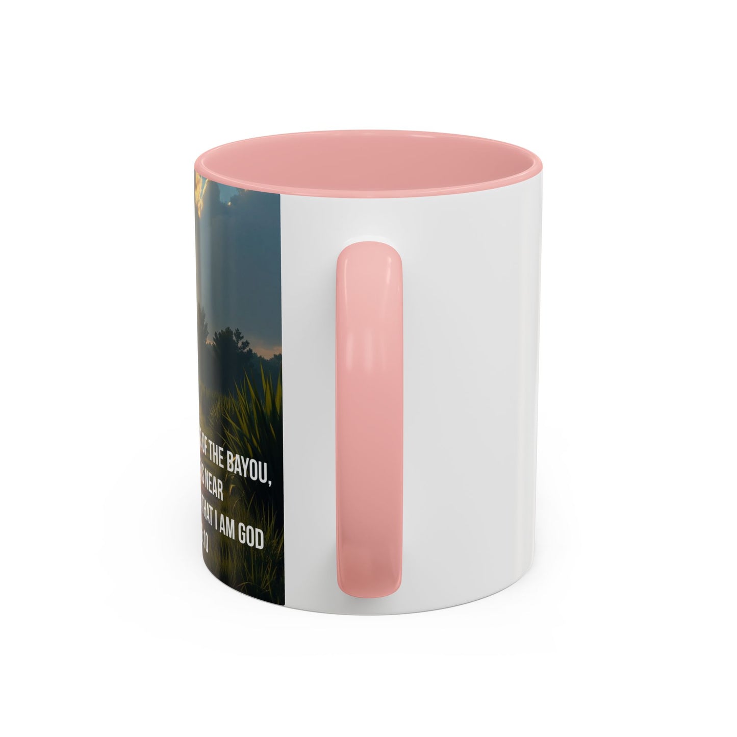 Inspirational Psalm 46:10 Coffee Mug — "Be Still" Accent Mug