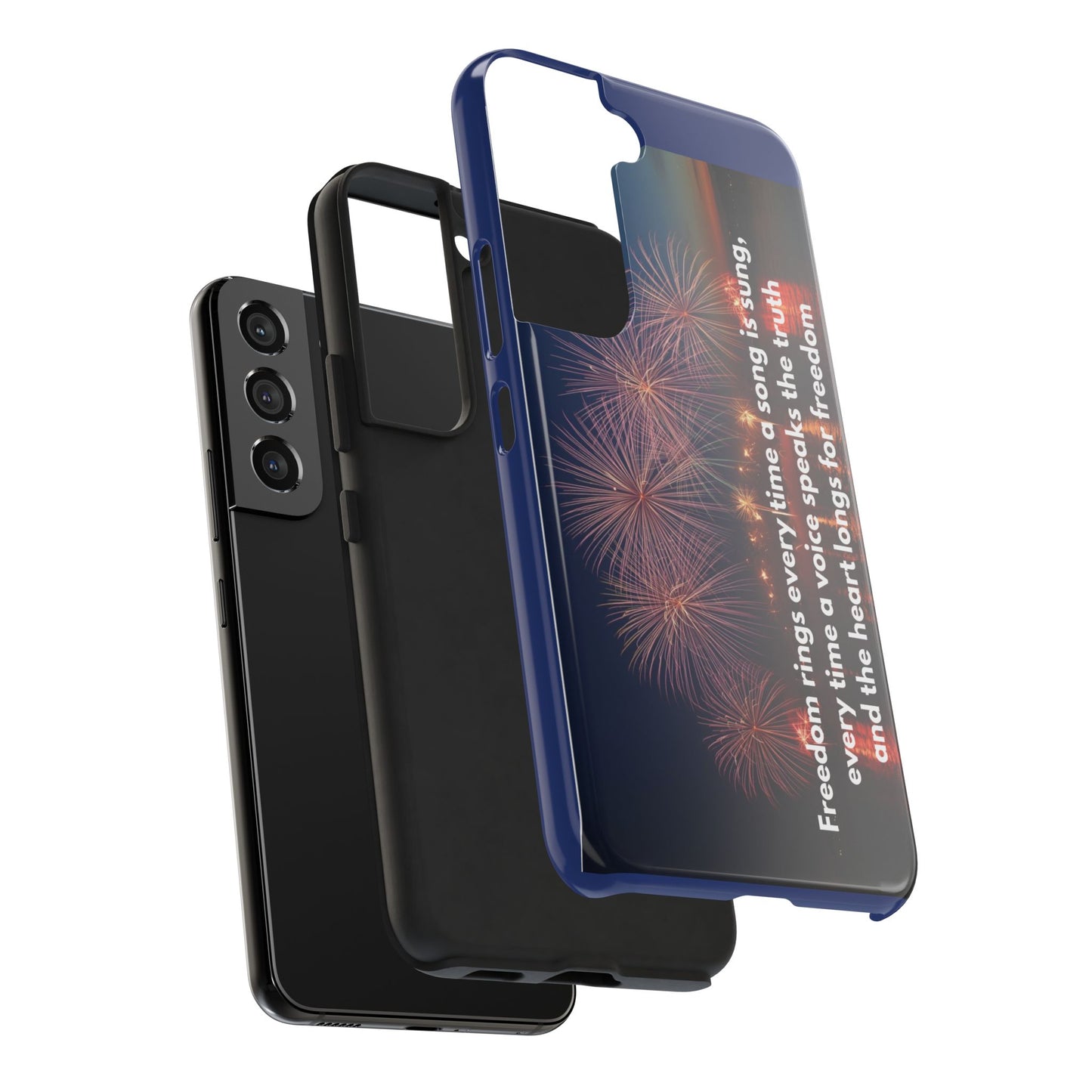 Fireworks Freedom Tough Phone Case — Patriotic 4th of July Quote Case