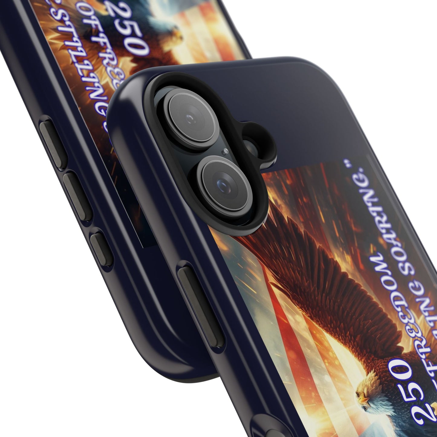 Patriotic Eagle Phone Case — "250 Years of Freedom" Durable Protective Case