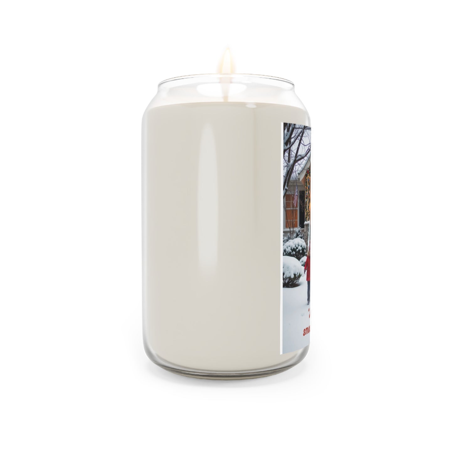 Joyful Snowball Scented Candle, Cozy Home Decor, Holiday Gift, Relaxation, Family Gatherings, Winter Celebrations