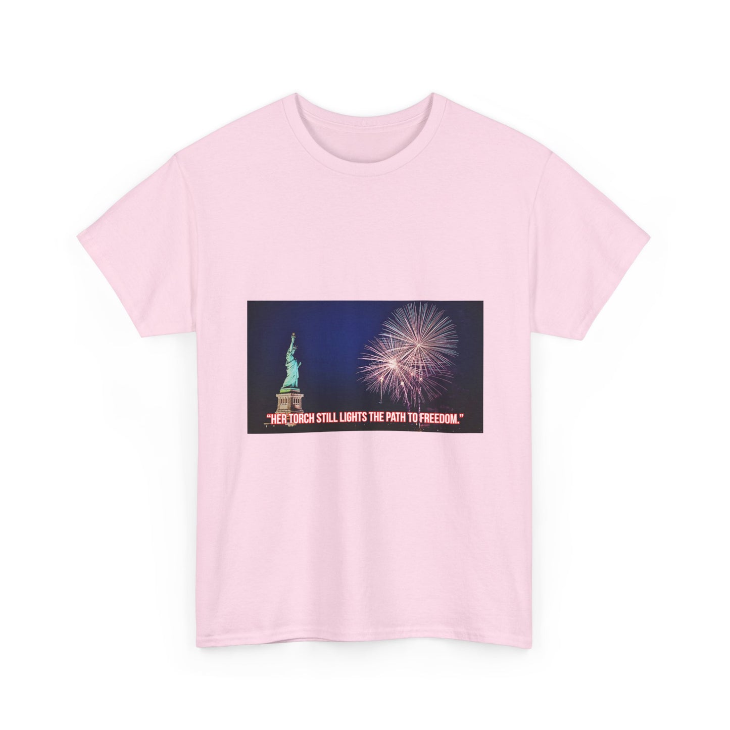 Liberty Fireworks T-Shirt — Statue of Liberty 4th of July Tee