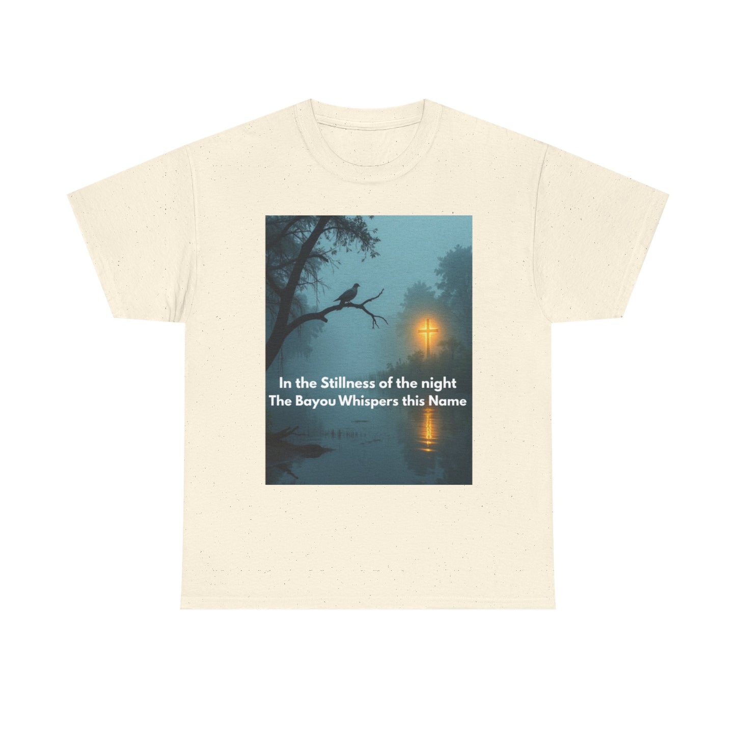 Bayou Night Tee — "In the Stillness of the Night The Bayou Whispers its Name" Graphic Shirt