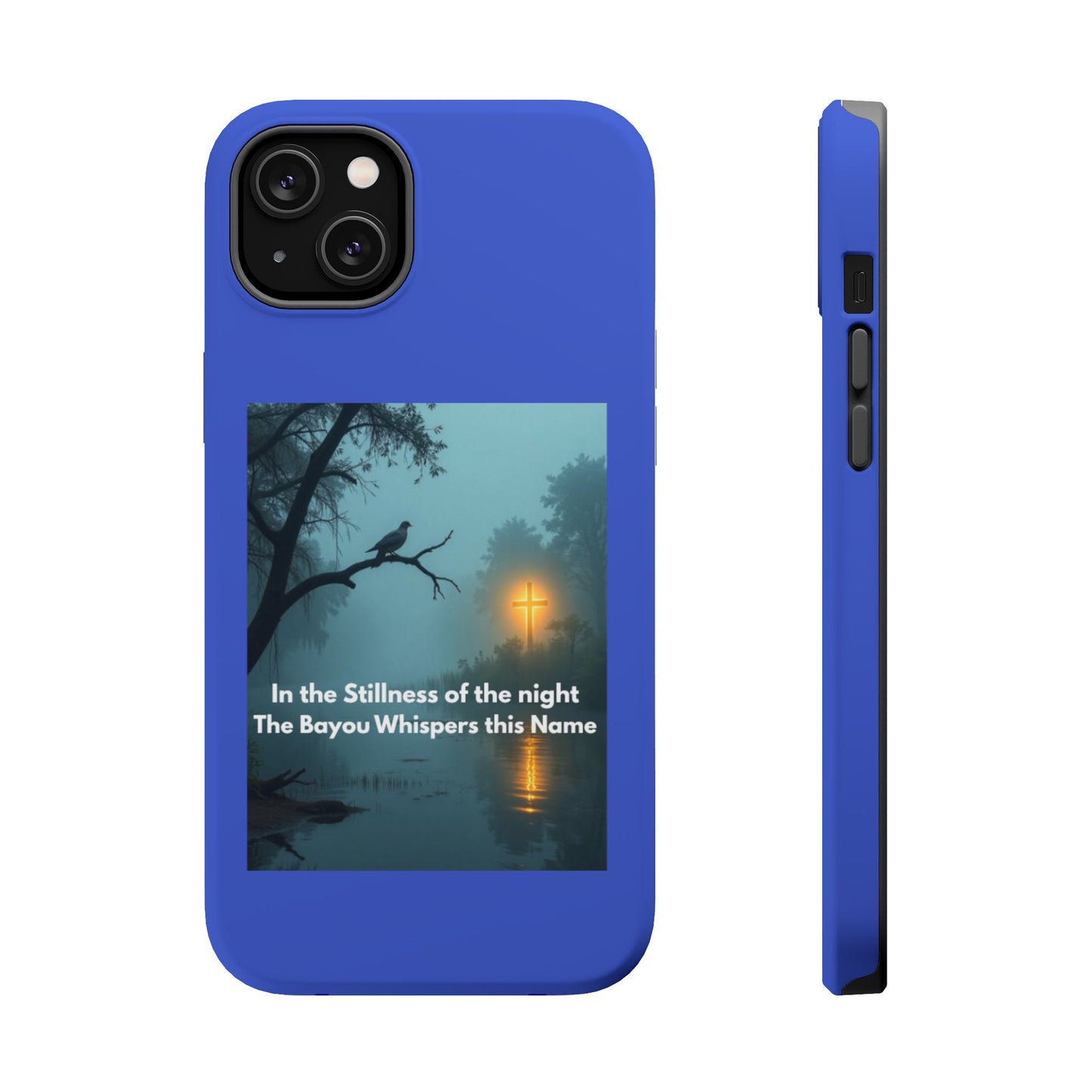 Magnetic Impact-Resistant Phone Case — Bayou Night Scene with Poem