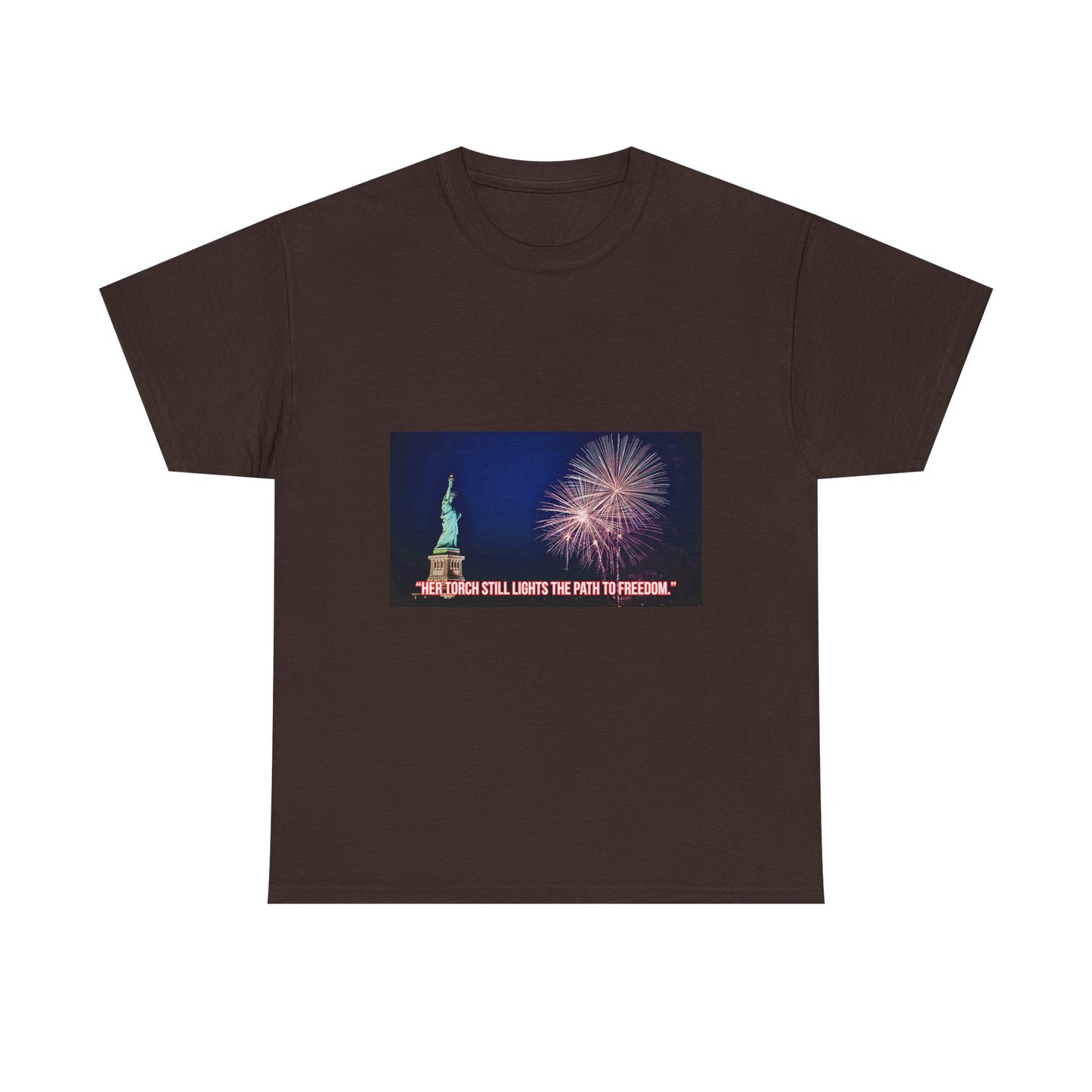 Liberty Fireworks T-Shirt — Statue of Liberty 4th of July Tee