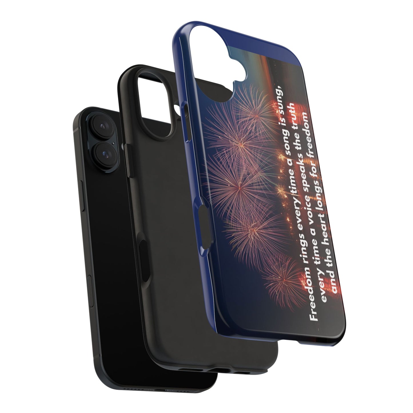 Fireworks Freedom Tough Phone Case — Patriotic 4th of July Quote Case