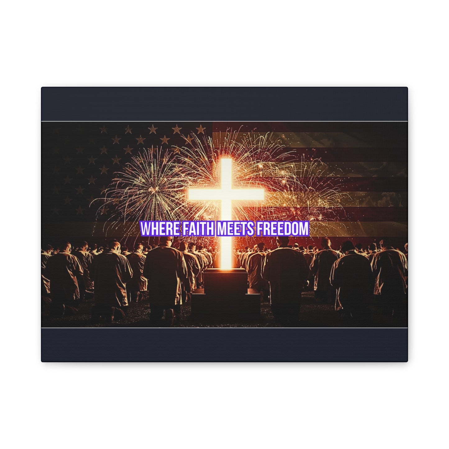 Where Faith Meets Freedom Canvas Wall Art
