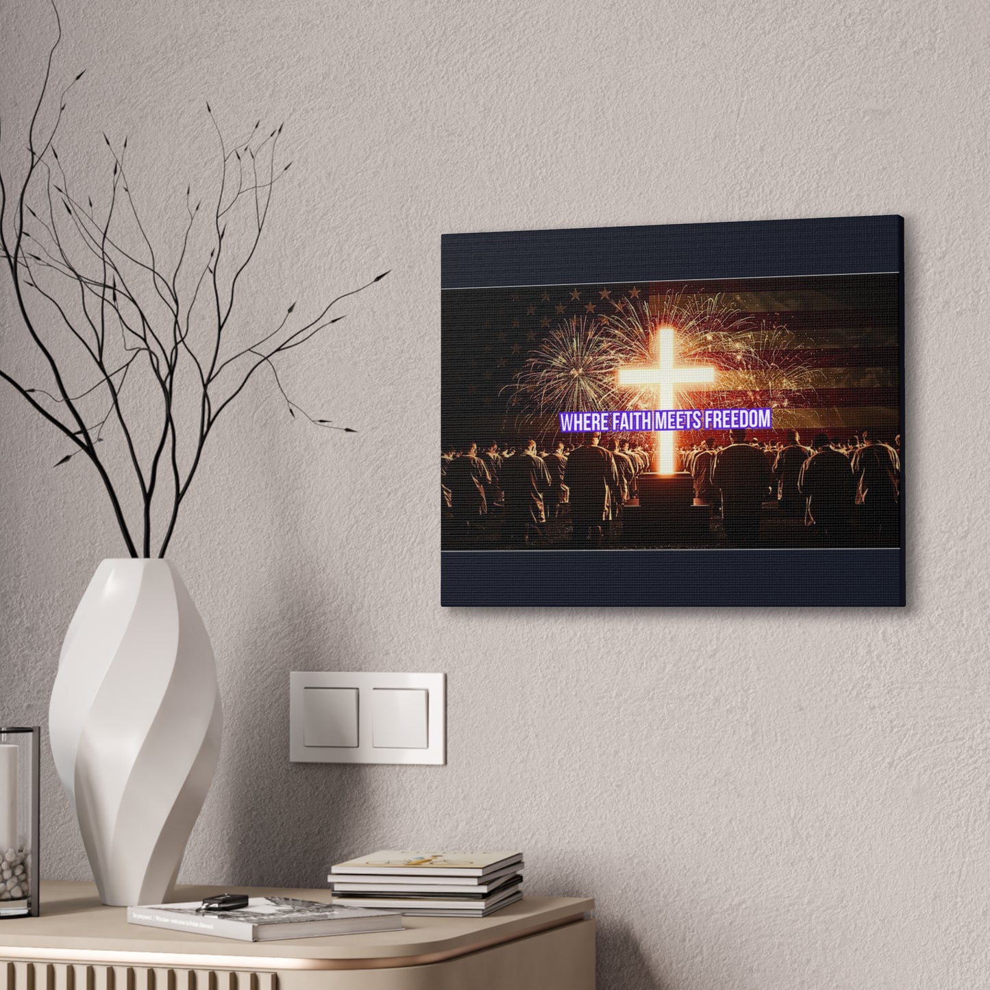 Where Faith Meets Freedom Canvas Wall Art