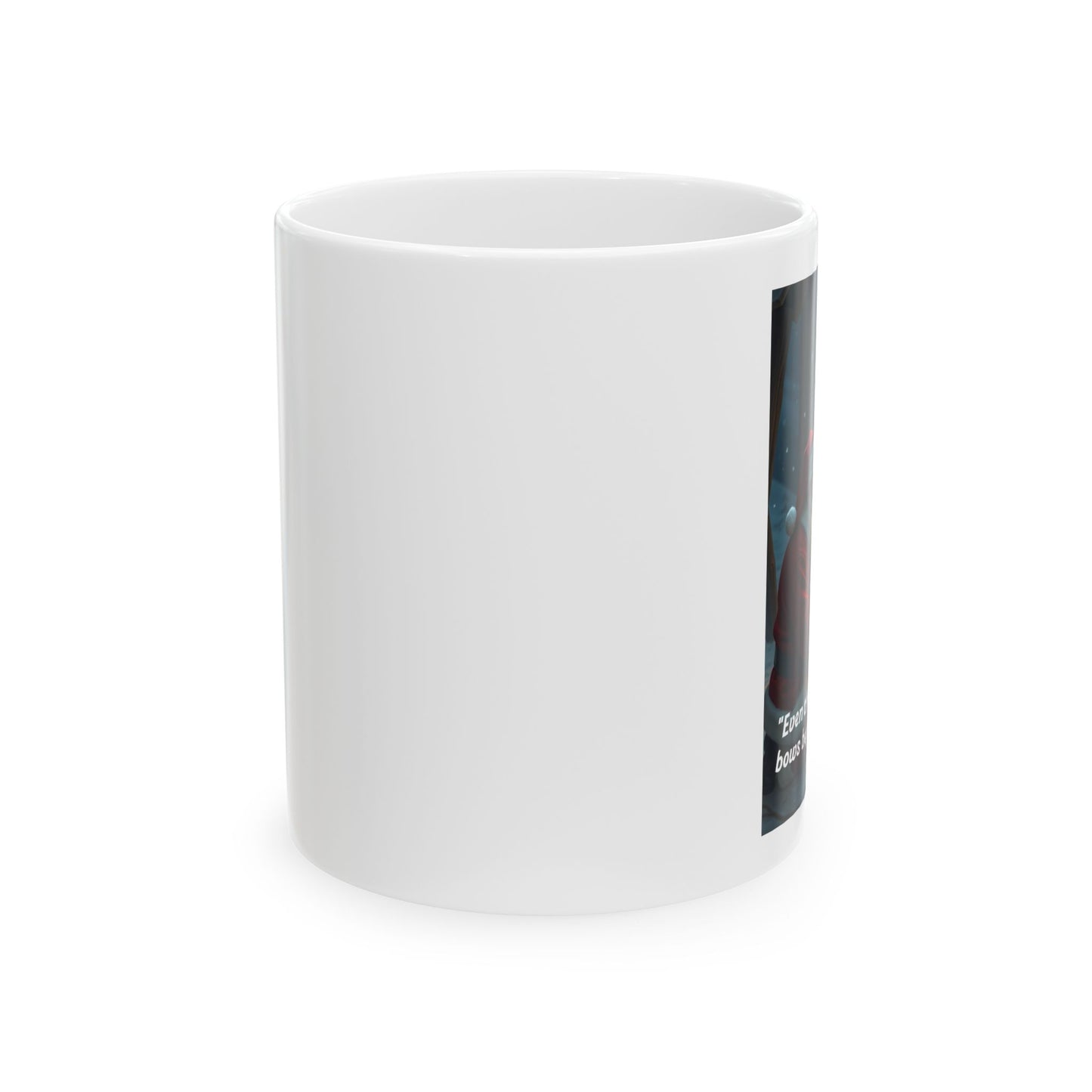 Christmas Blessings Ceramic Mug | Santa and Baby Jesus | Holiday Gift, Coffee Cup, Religious Decor, Christmas Mug, Winter Spirit
