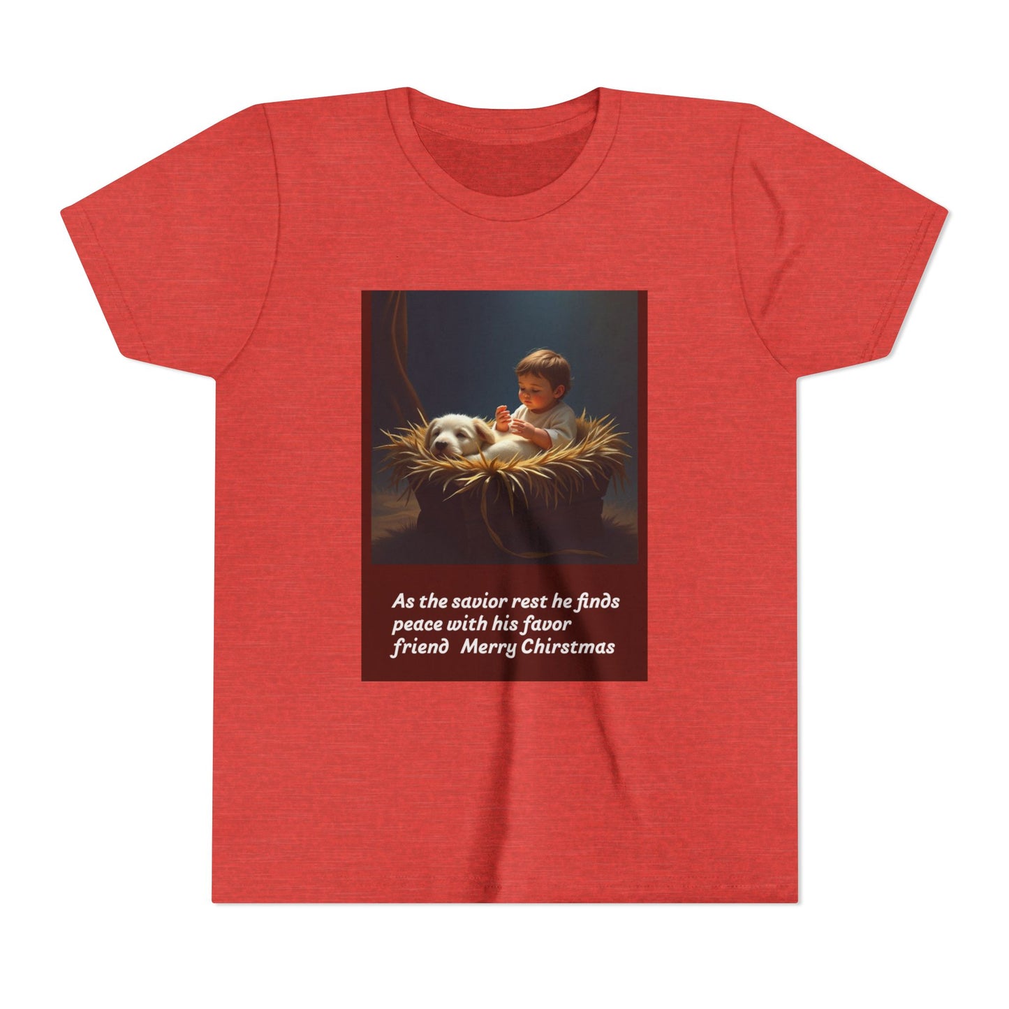 Christmas Youth Tee with Heartwarming Design - Perfect for Holidays, Gifts, Winter Celebrations, or Everyday Wear 120