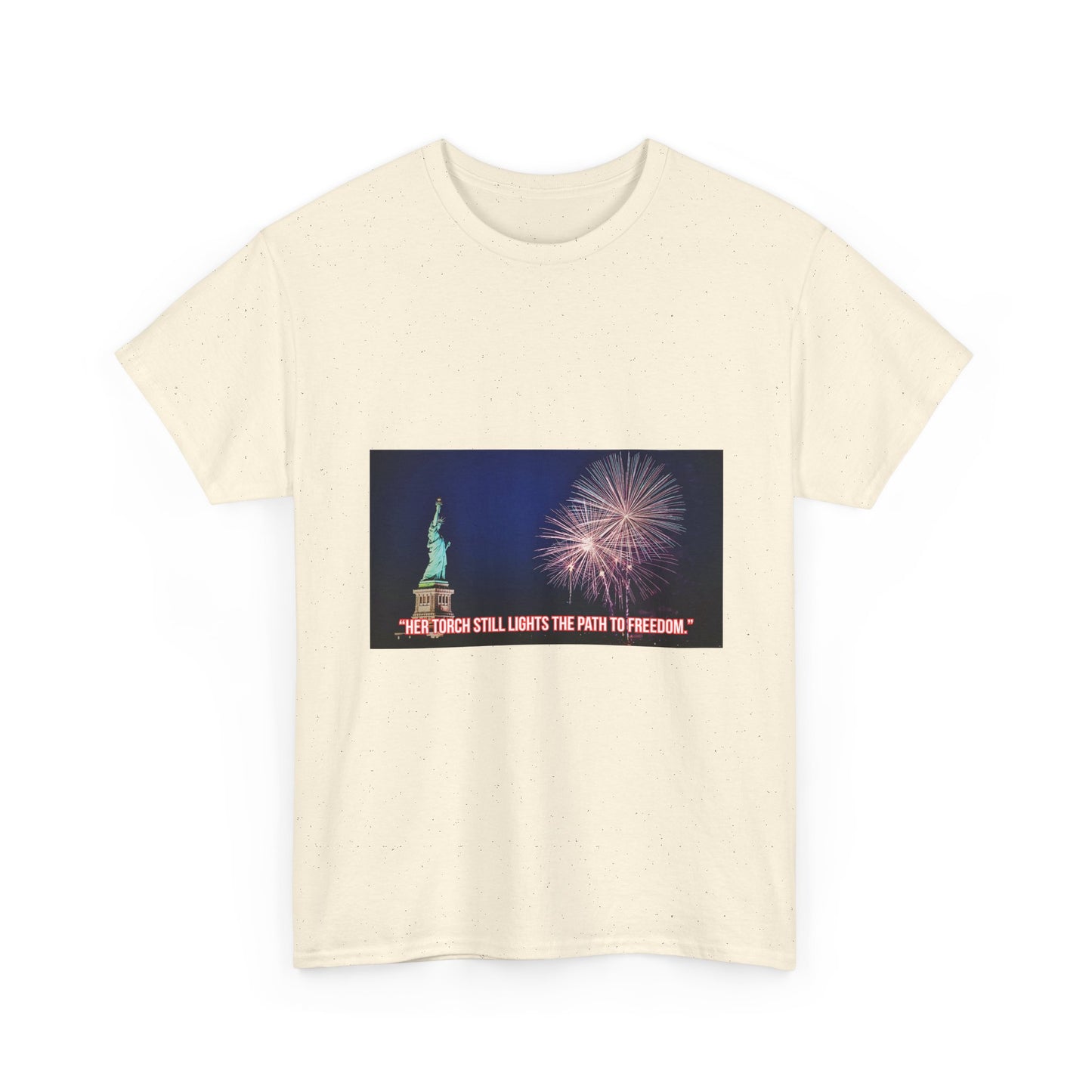 Liberty Fireworks T-Shirt — Statue of Liberty 4th of July Tee