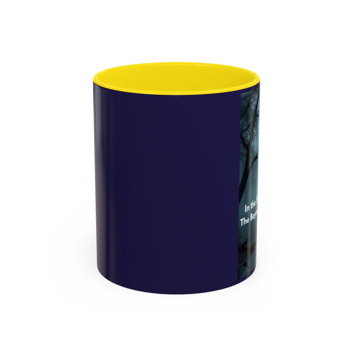 Accent Coffee Mug — Bayou Night Scene with Poetic Quote (11/15oz)